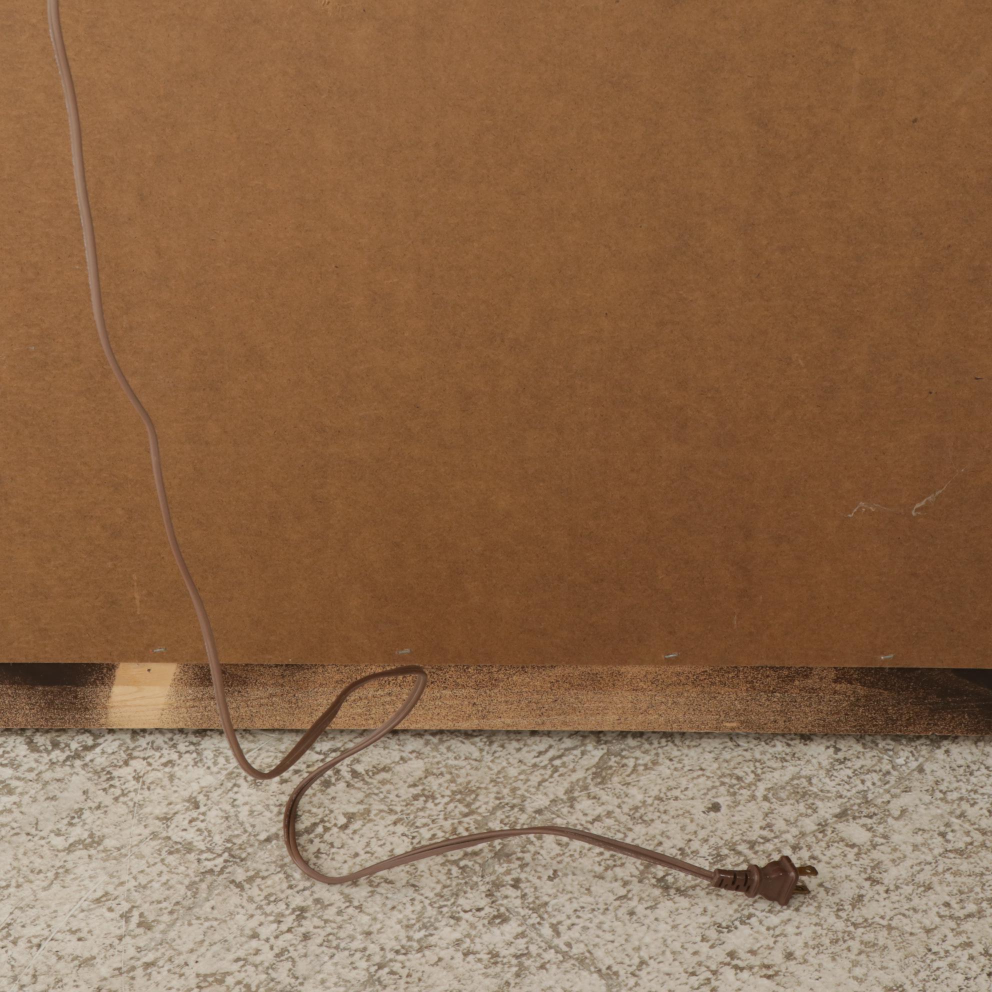 Bernhardt Brass-Mounted China Cabinet with Pair of Corner Display Units, 1980s