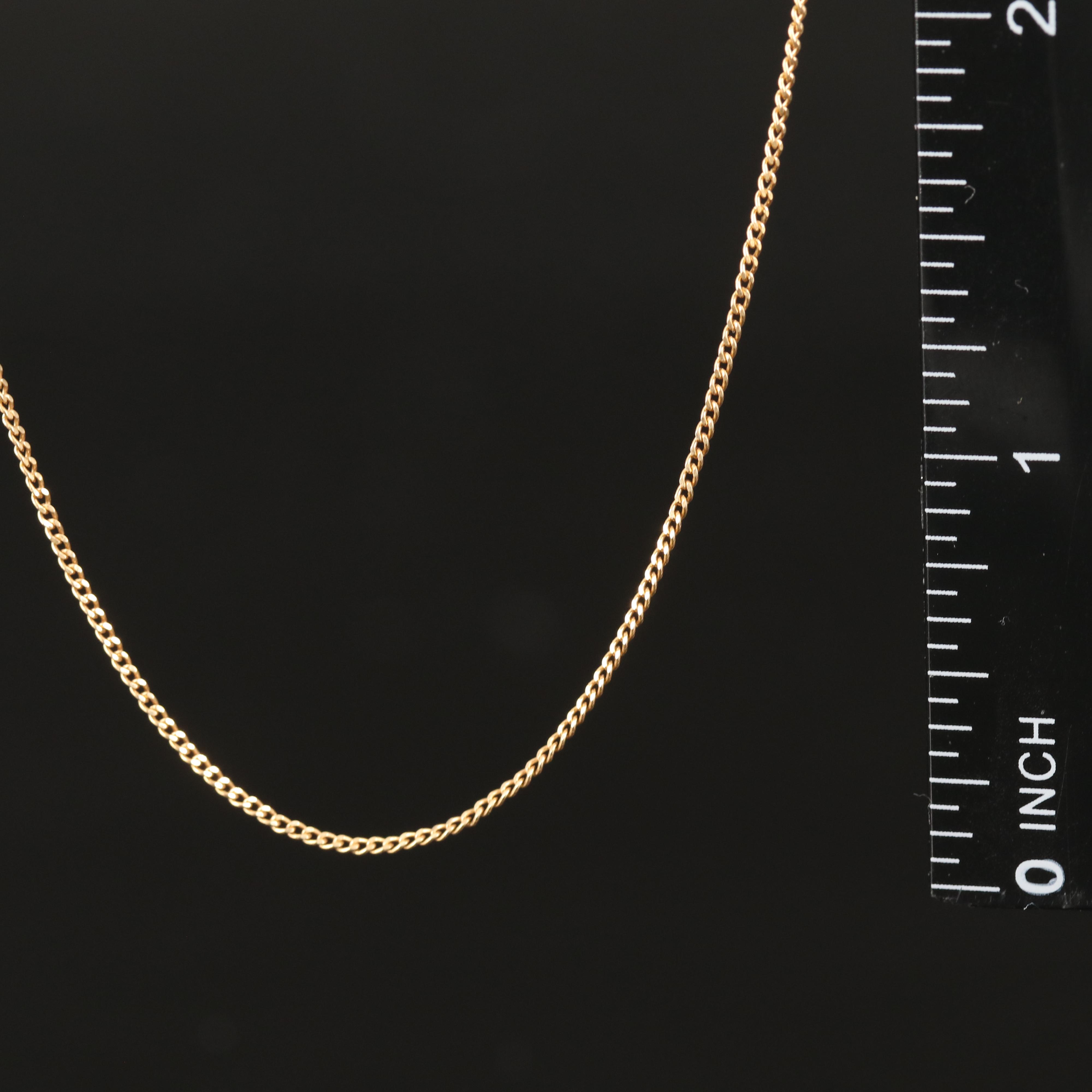 14K Curb Chain Necklace