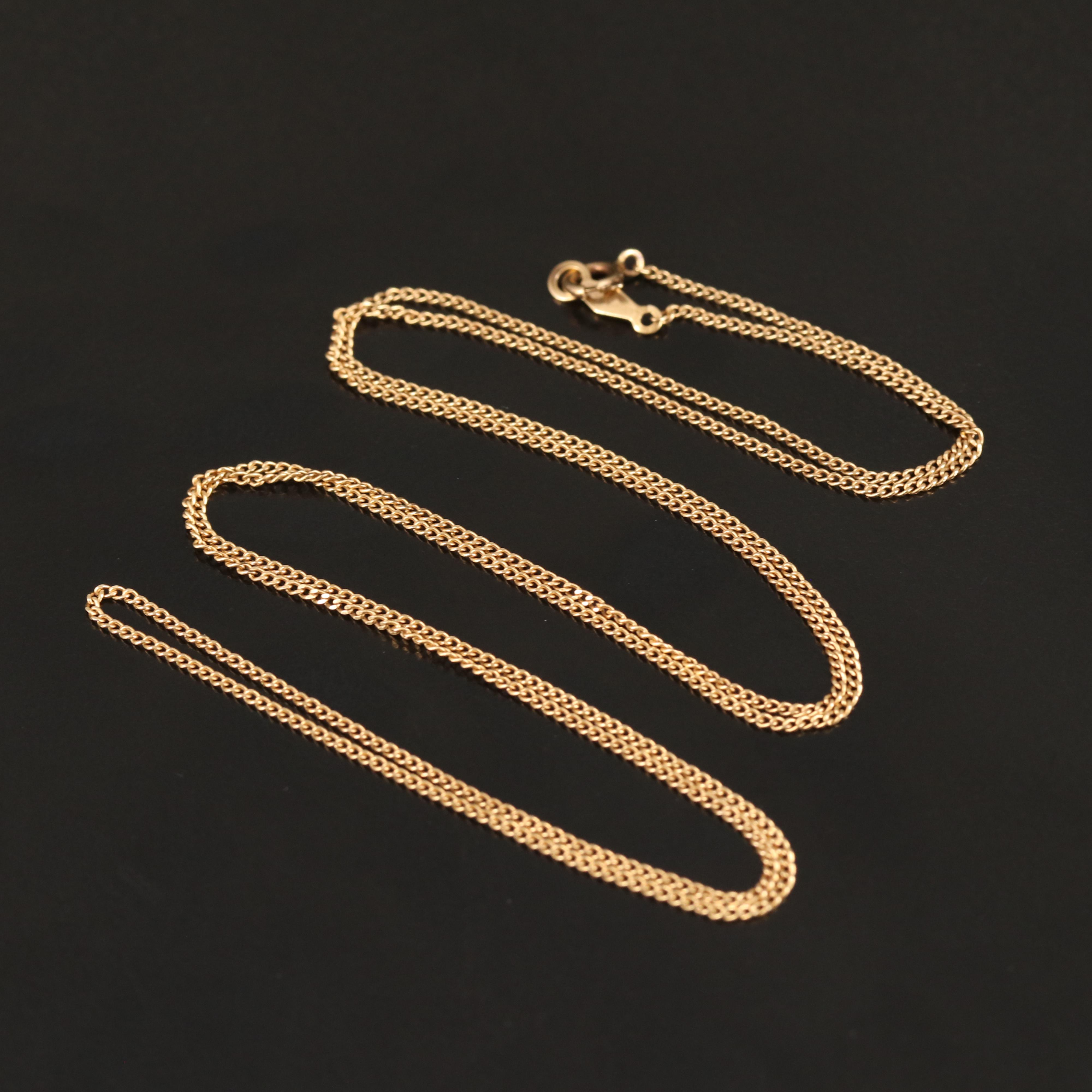 14K Curb Chain Necklace