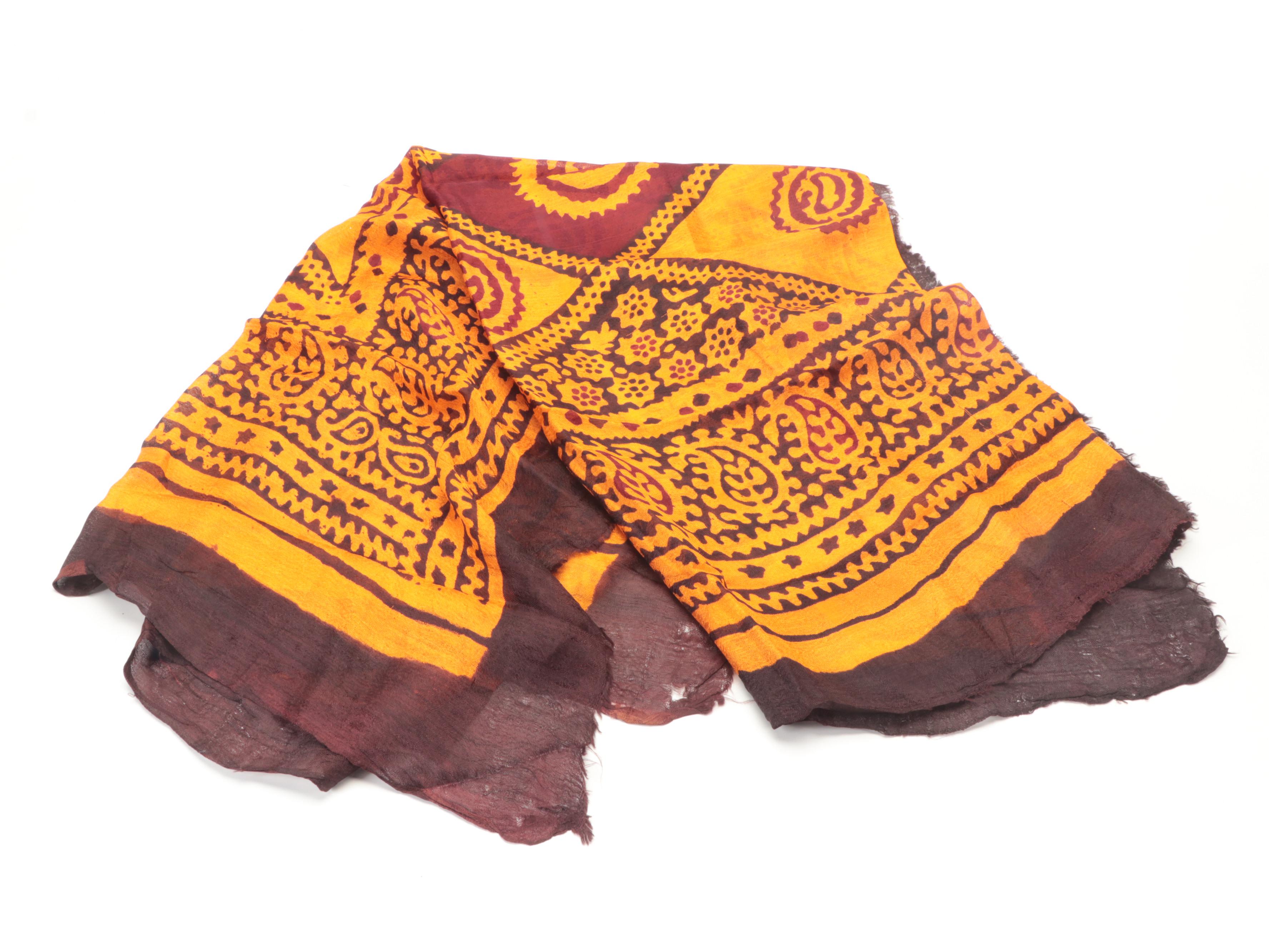 L'albero D'oro Wool Tweed Scarf with Other Scarfs