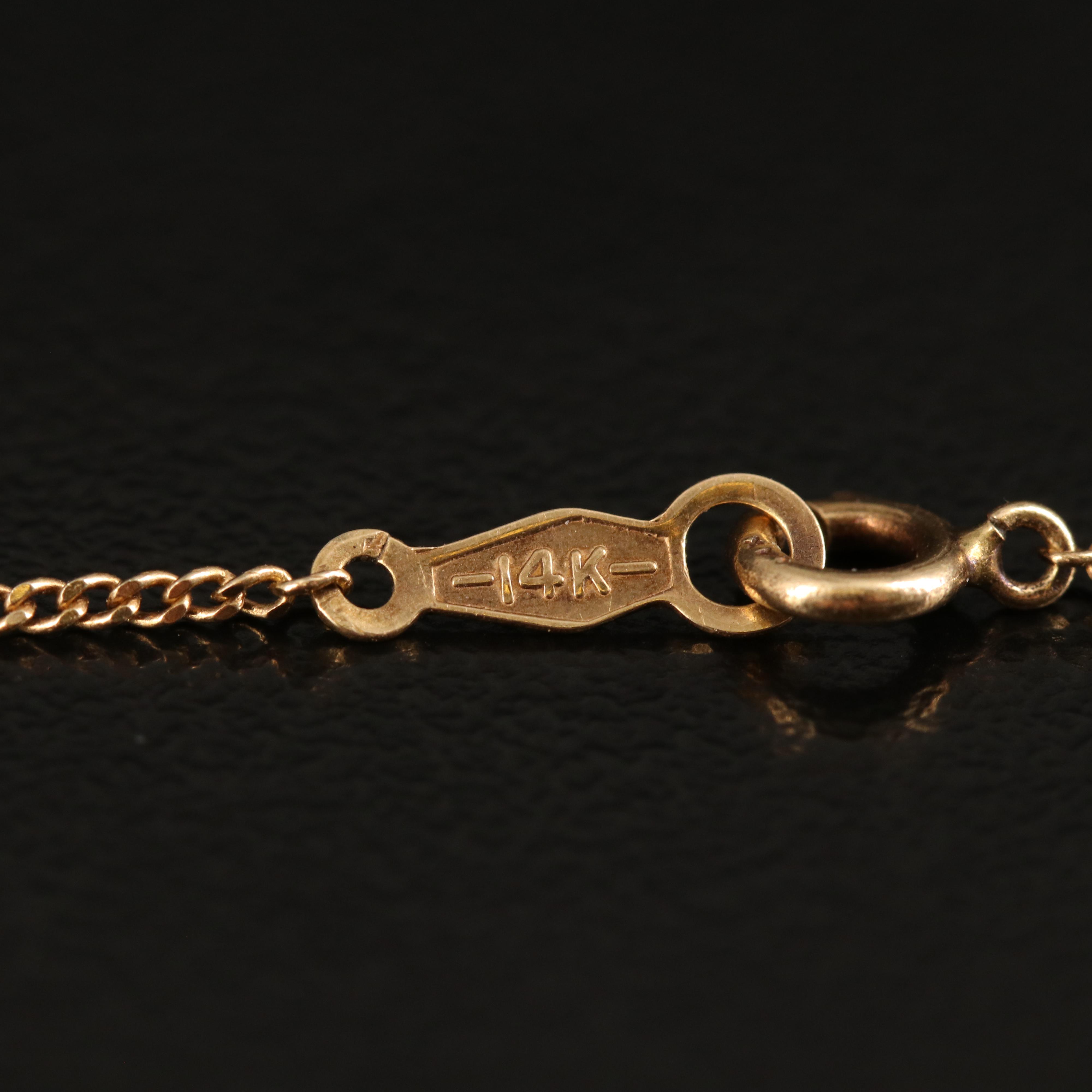 14K Curb Chain Necklace