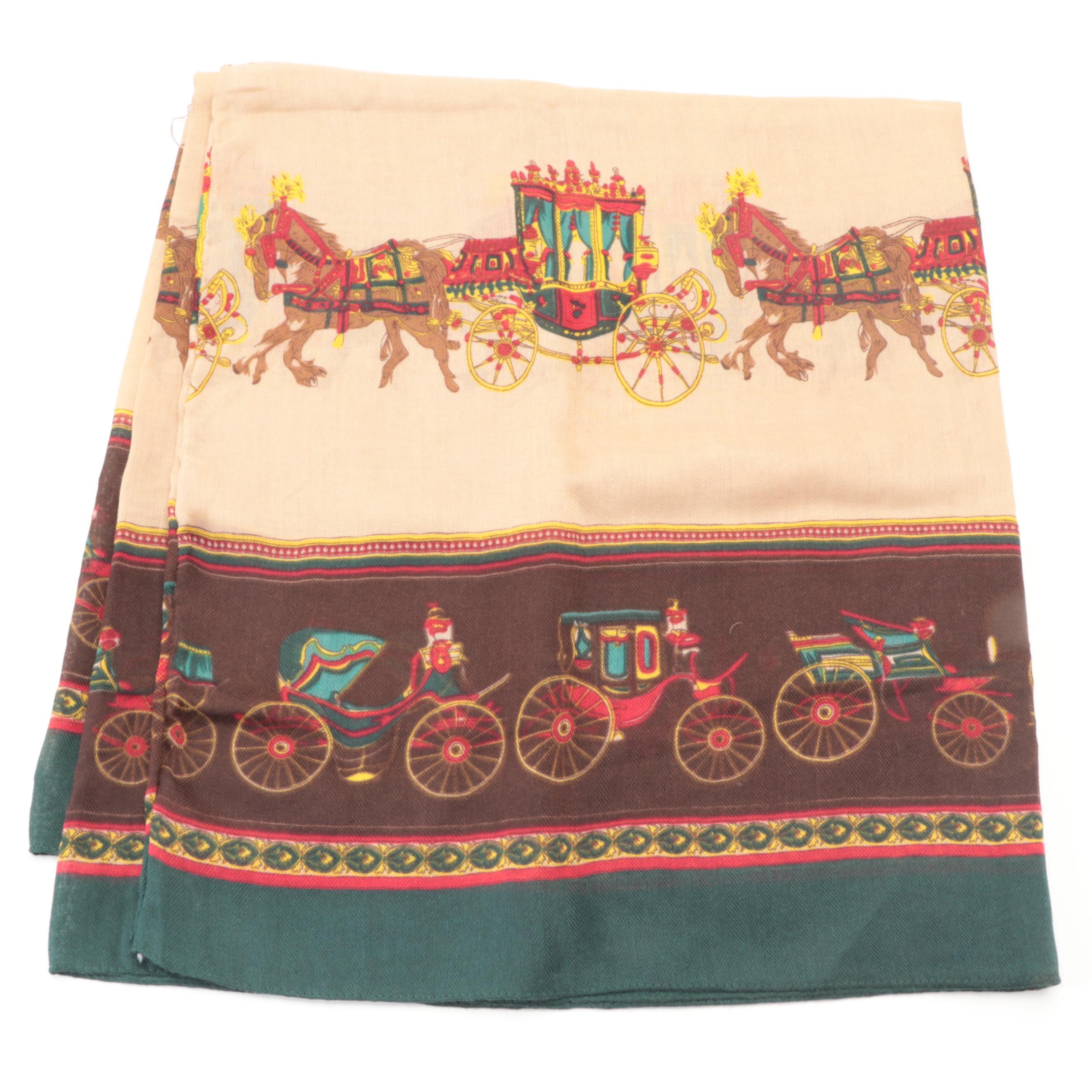 L'albero D'oro Wool Tweed Scarf with Other Scarfs