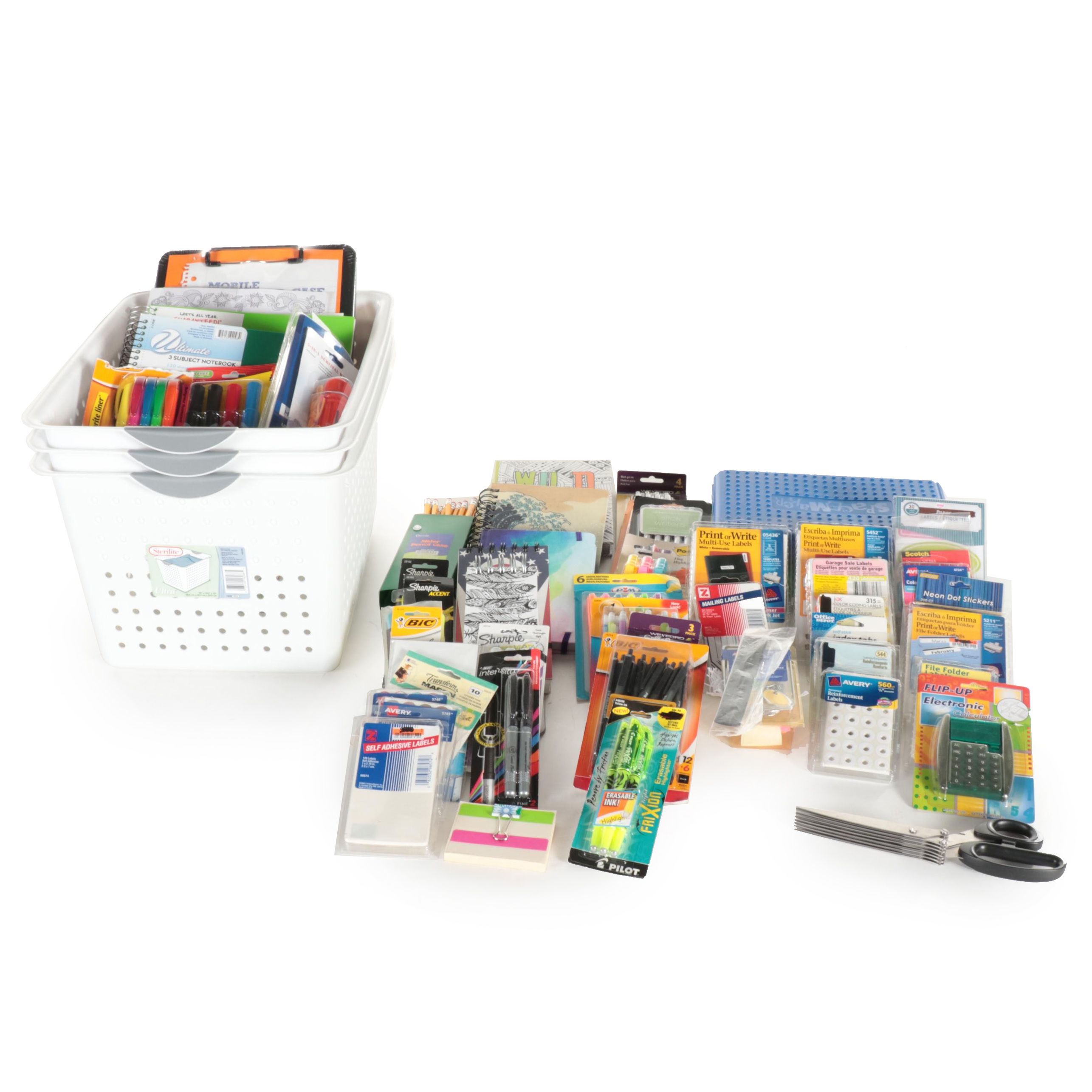 Notebooks, Pens with Other Office and Supplies