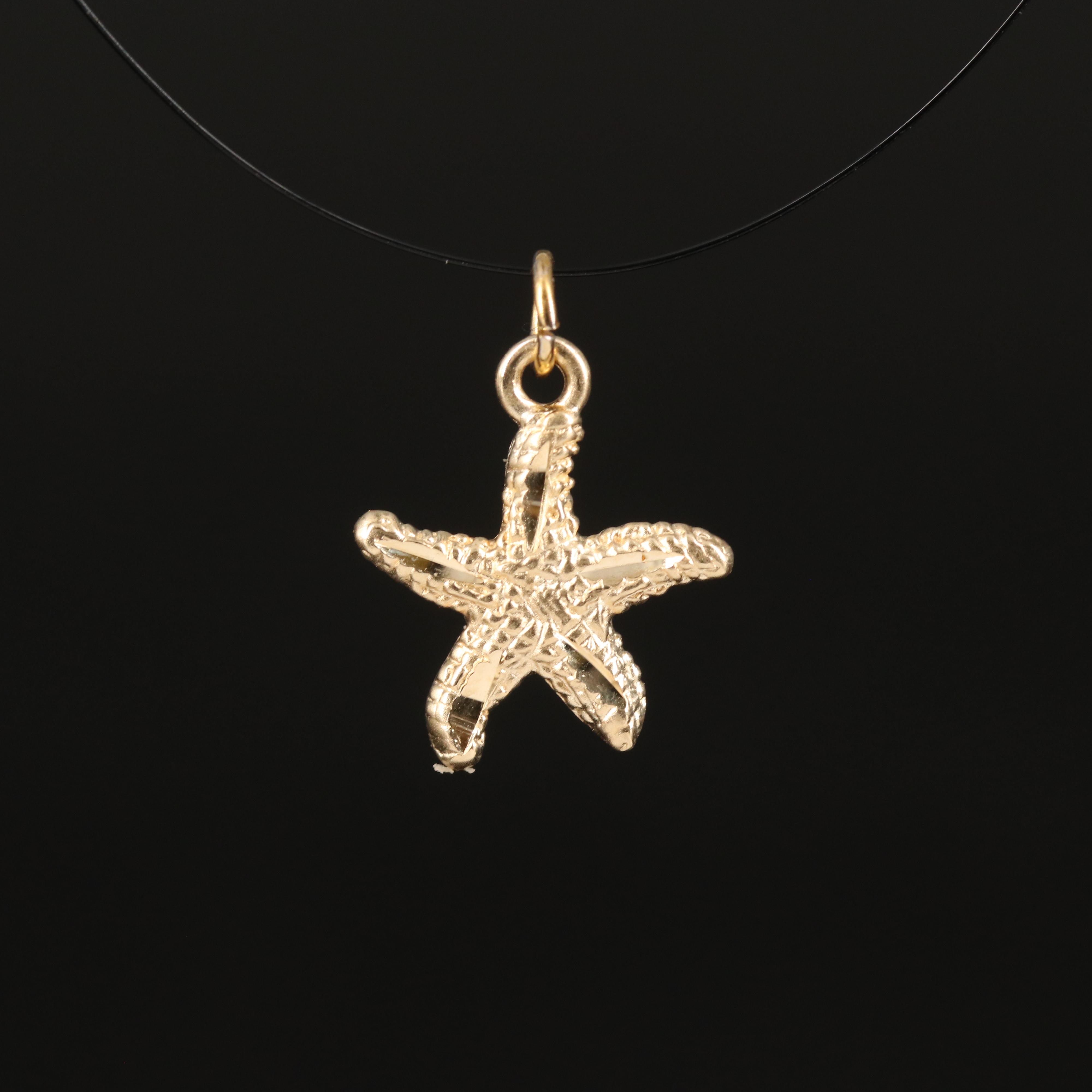 14K Starfish Charm