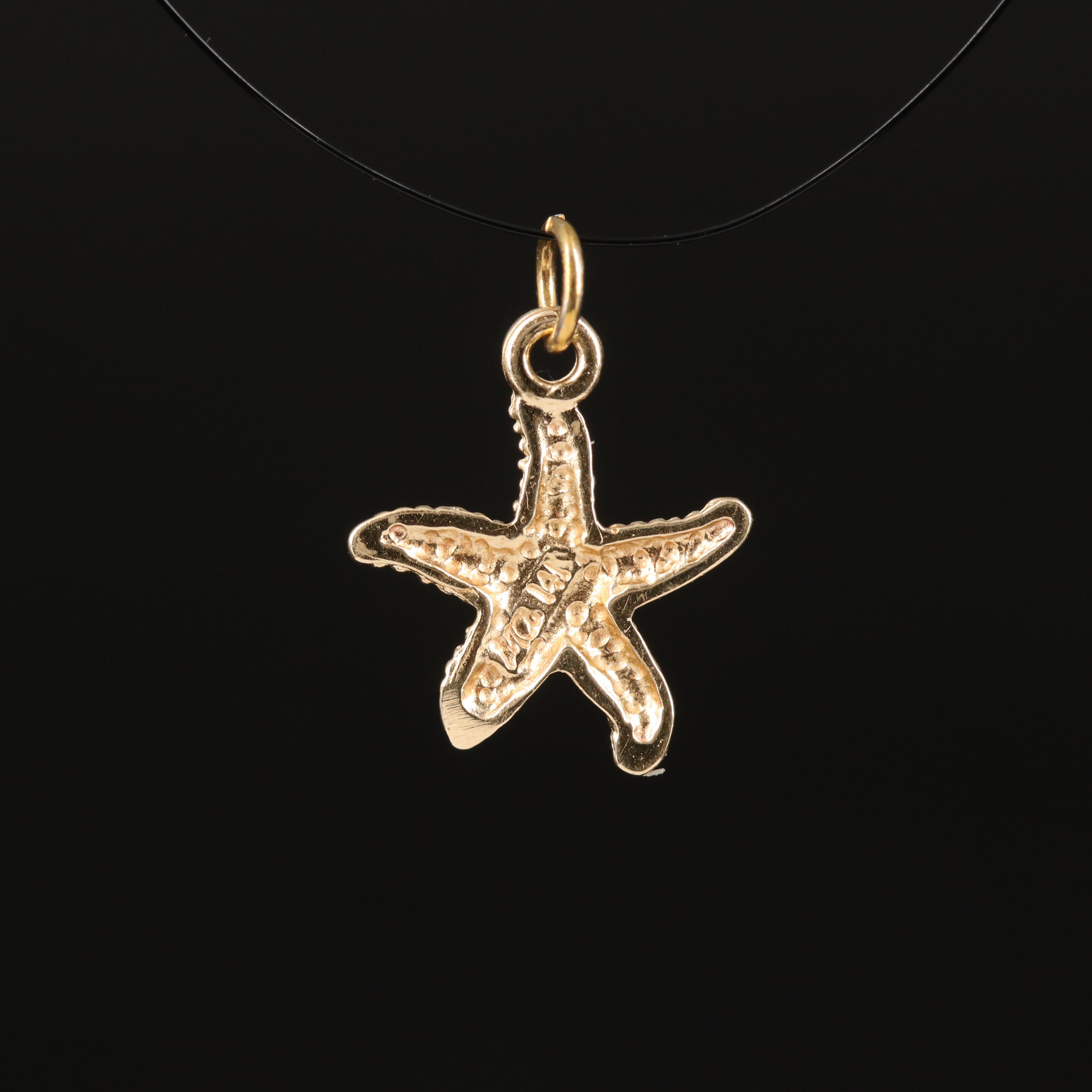 14K Starfish Charm