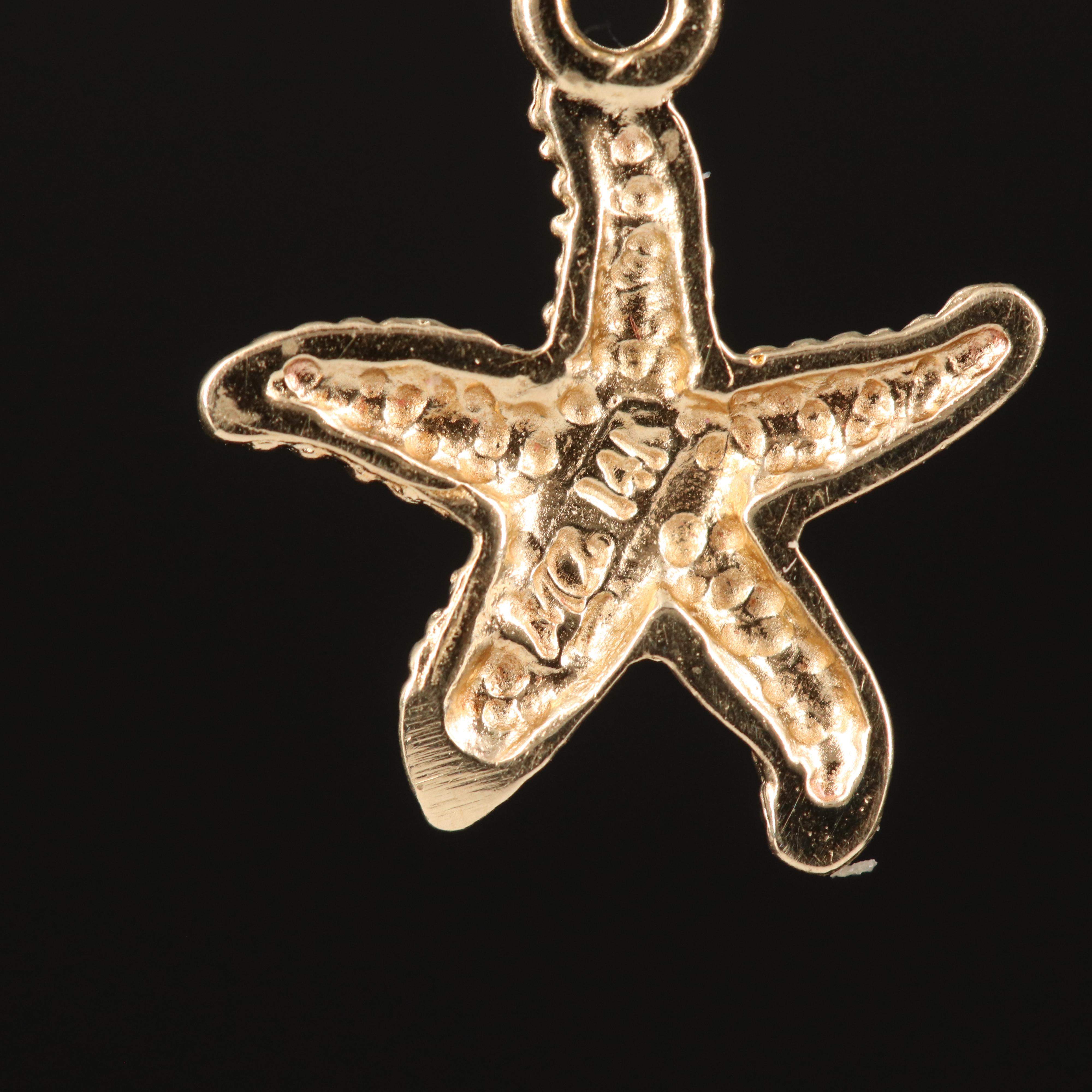 14K Starfish Charm