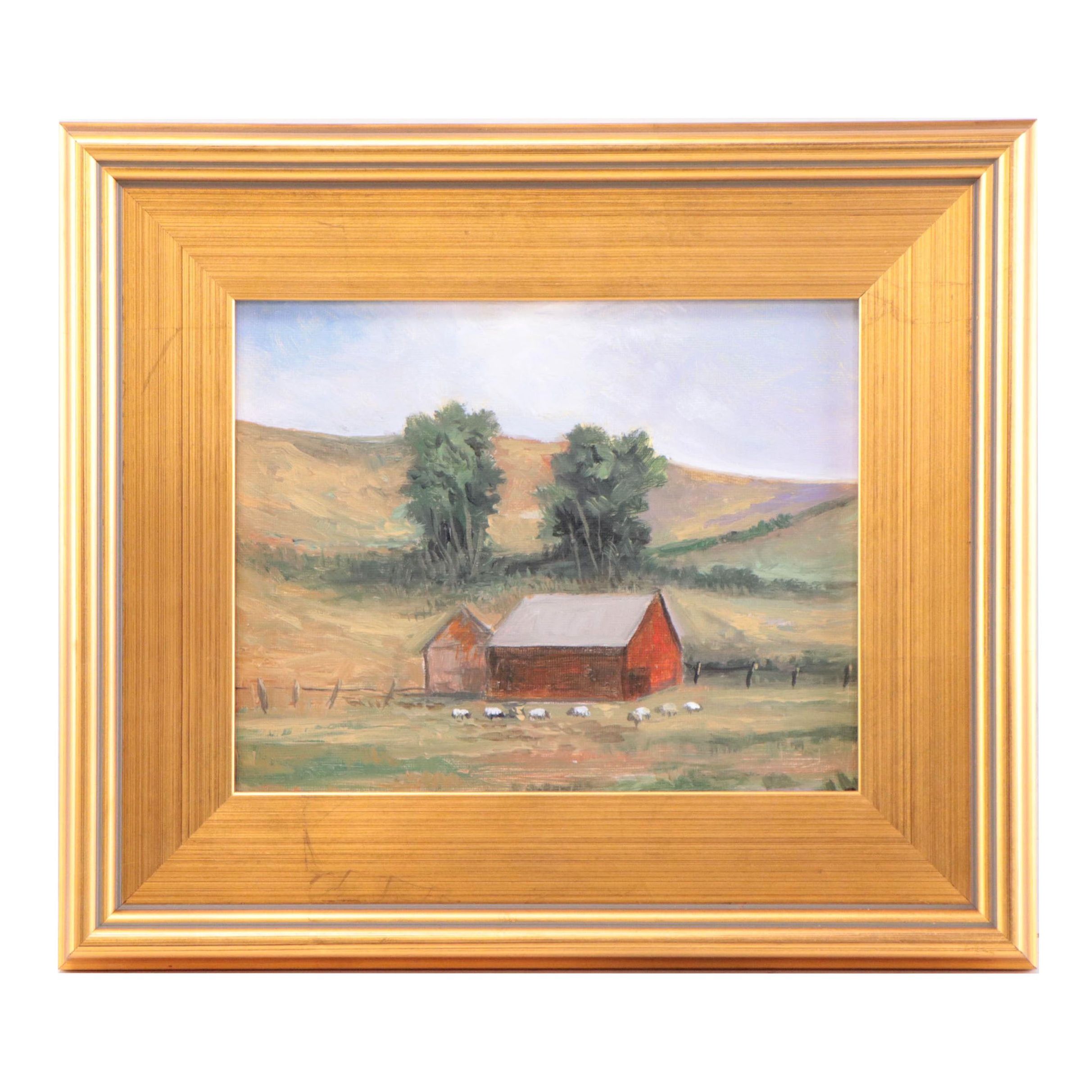 Sulmaz Radvand Pastoral Oil Painting, 21st Century