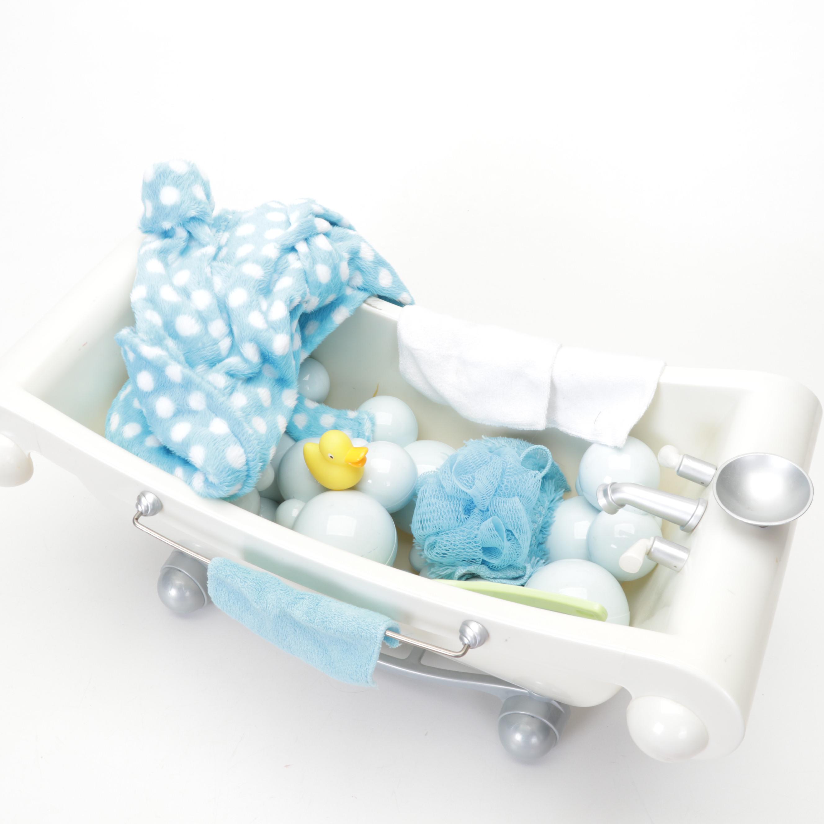 American Girl "Kit" Doll with Bathtub, Clothing, and More Accessories