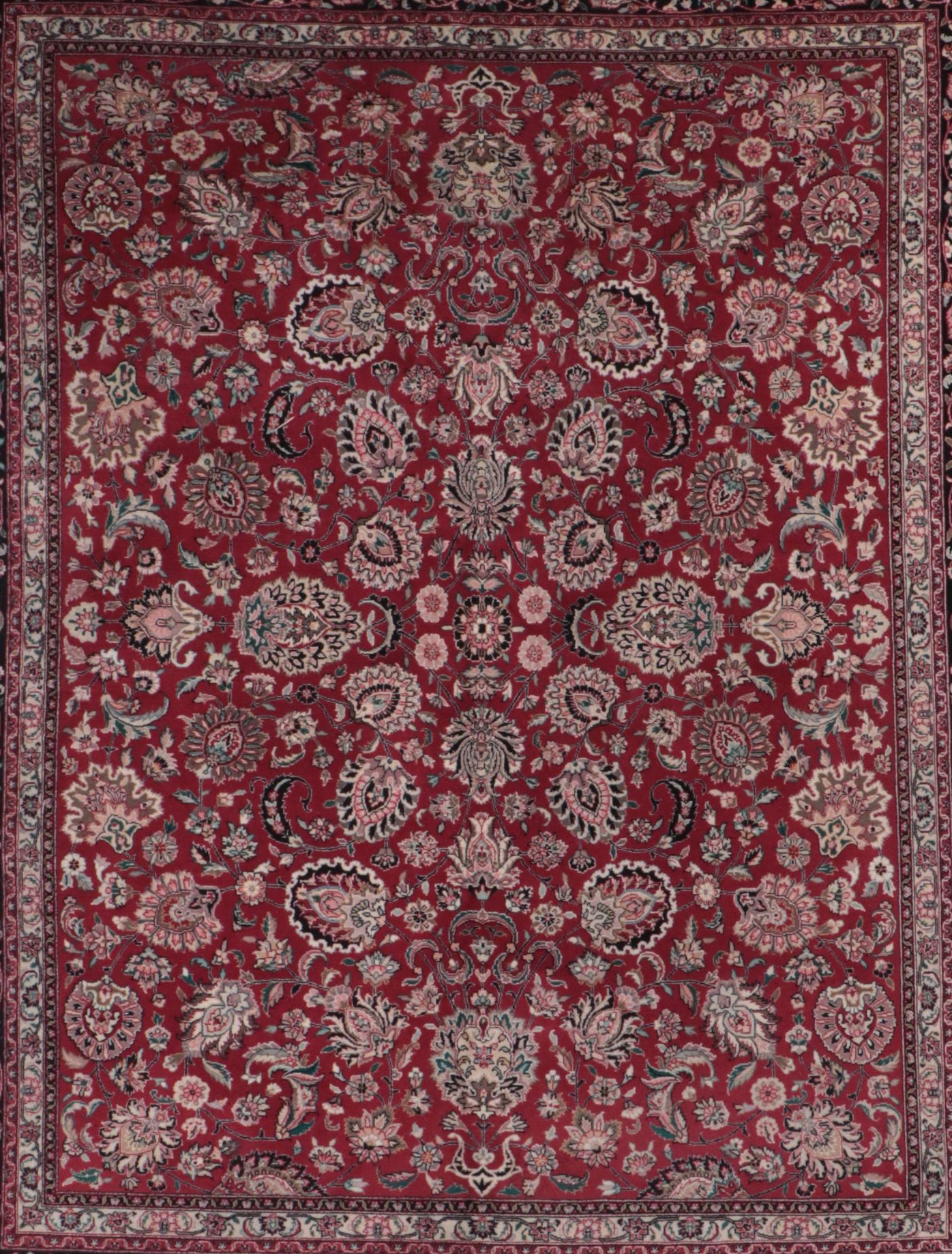 8'1 x 10'7 Hand-Knotted Sino-Persian Tabriz Area Rug