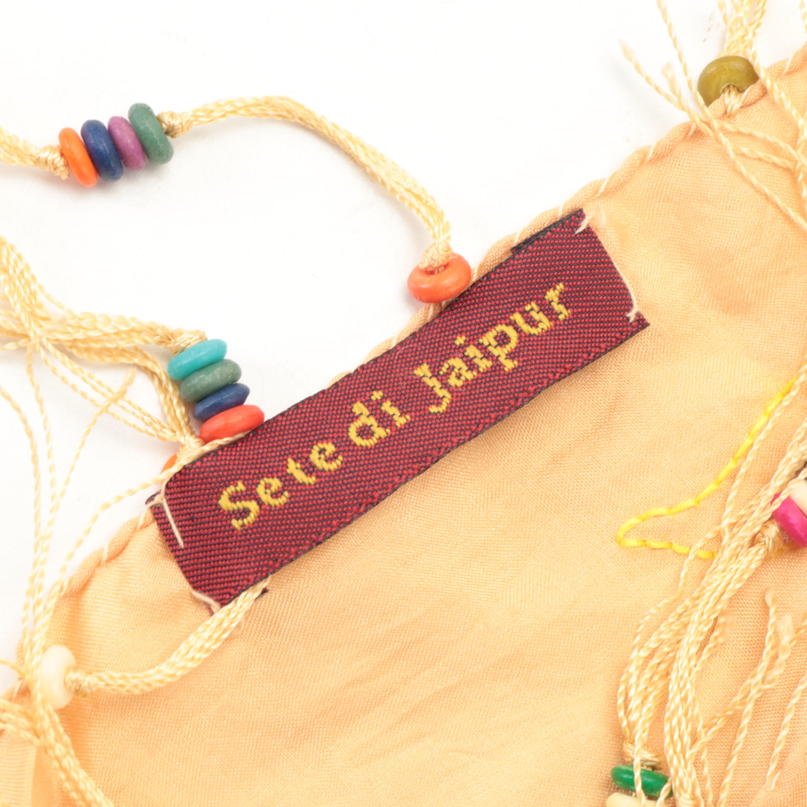 Wool-Cashmere Paisley Scarf with Other Printed Scarves