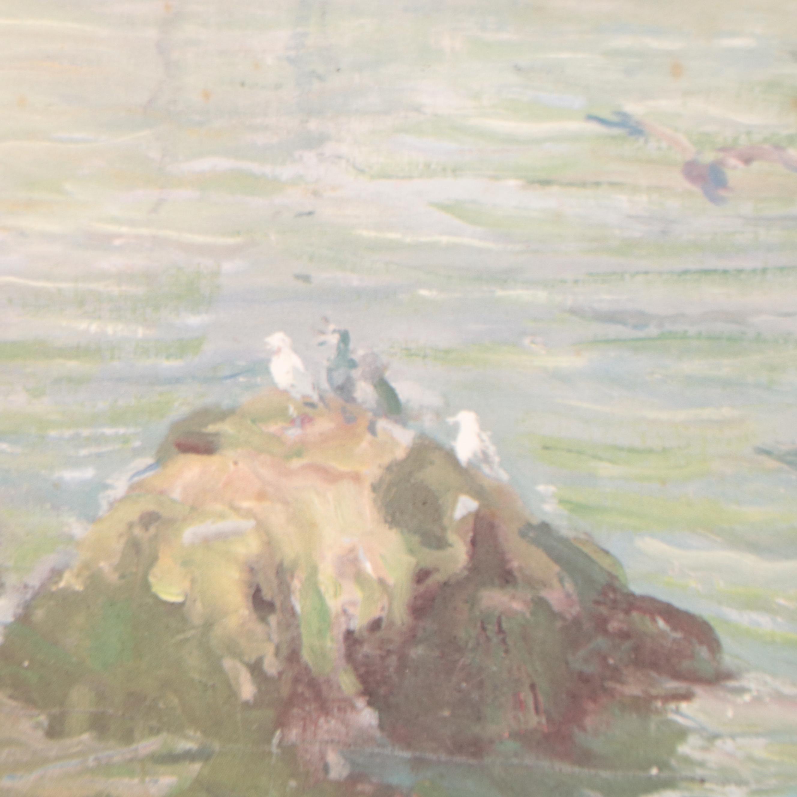 Offset Lithograph After Adam Emory Albright "Fishing Boats," 1961