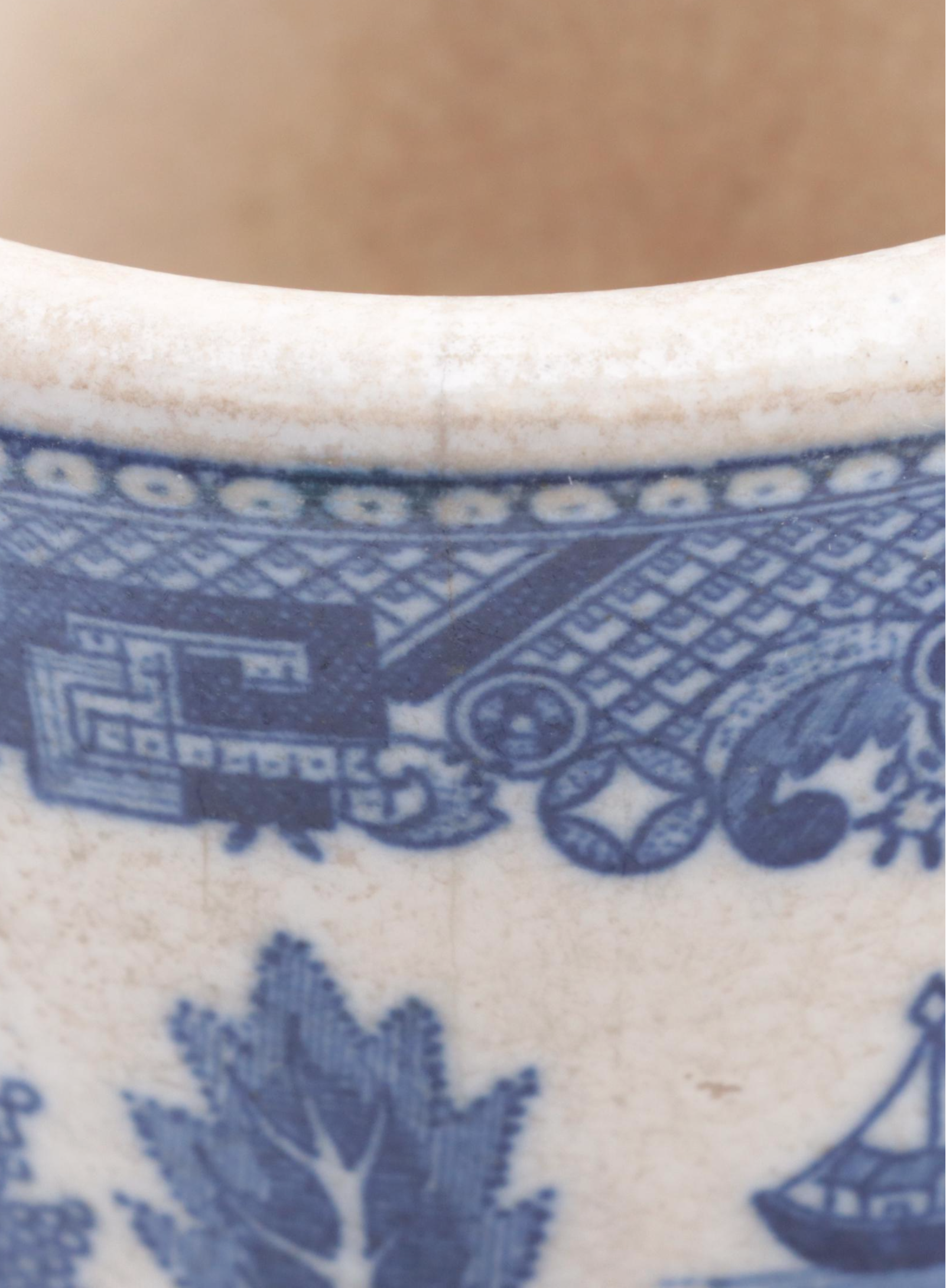 Allertons with Other "Blue Willow" Earthenware Serving Bowl and Mugs