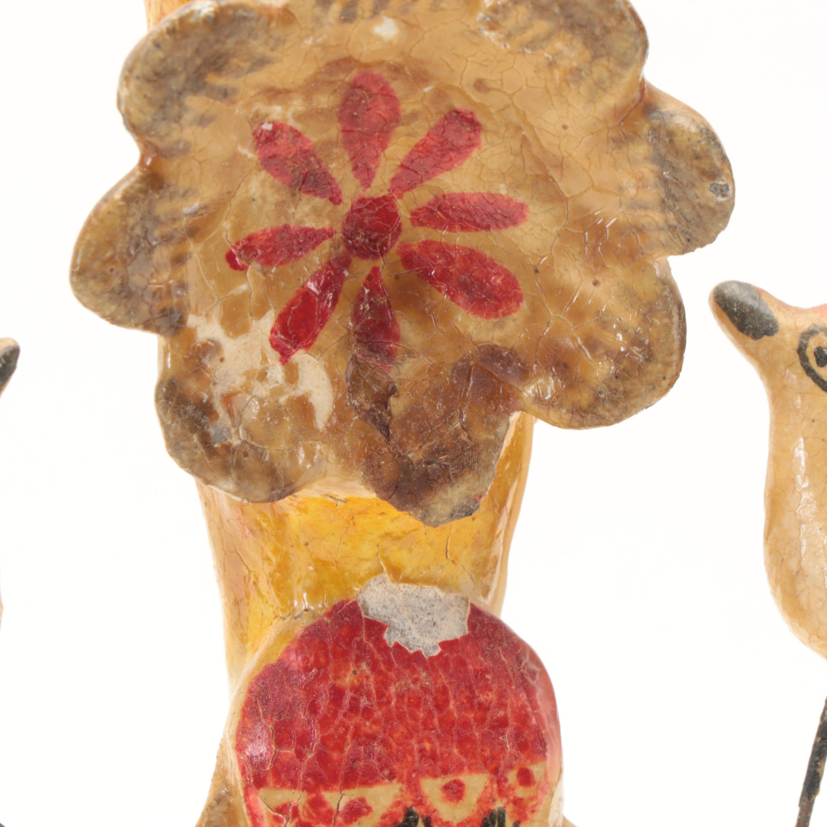 Mexican Folk Art Tree of Life Candelabra