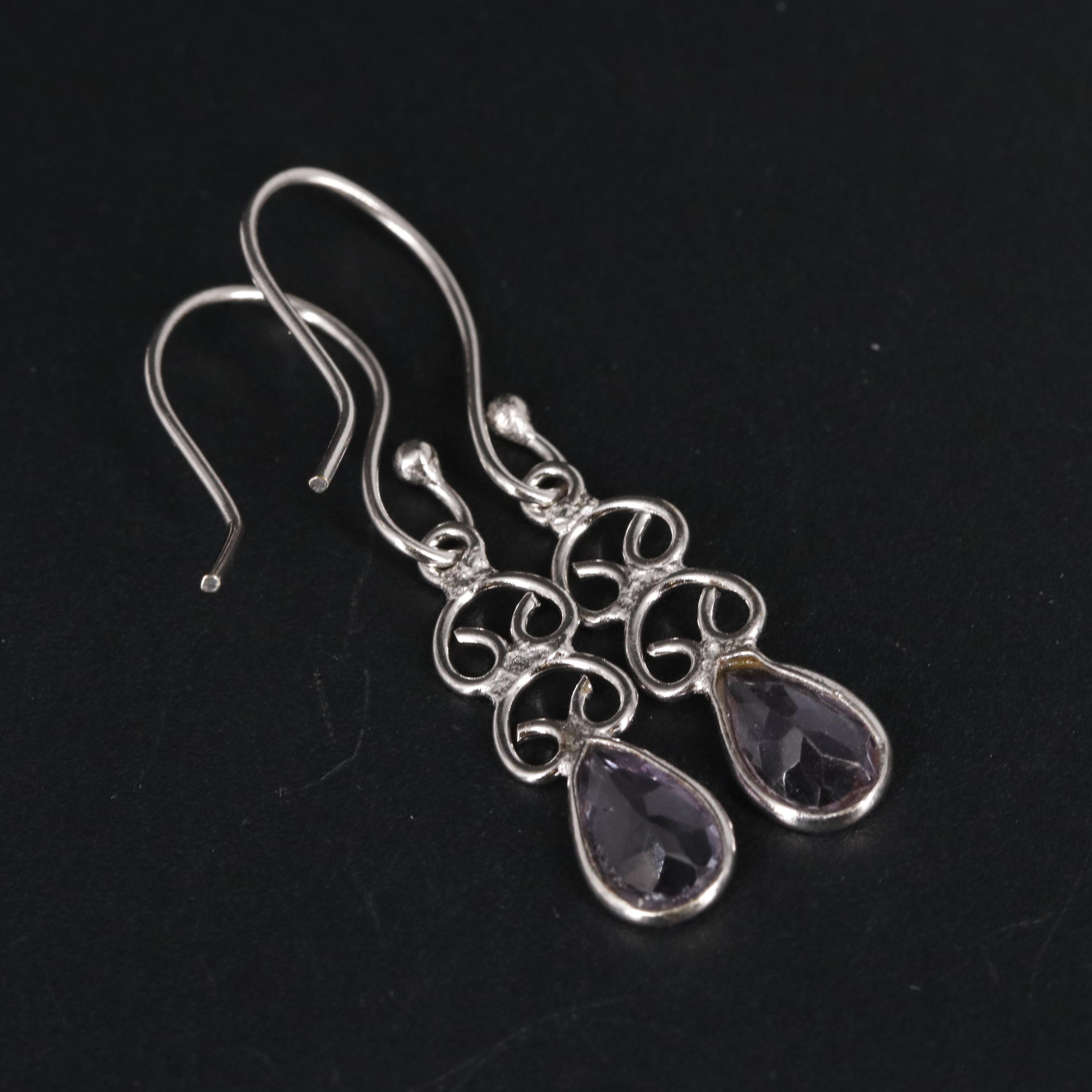Amethyst Dangle Earrings
