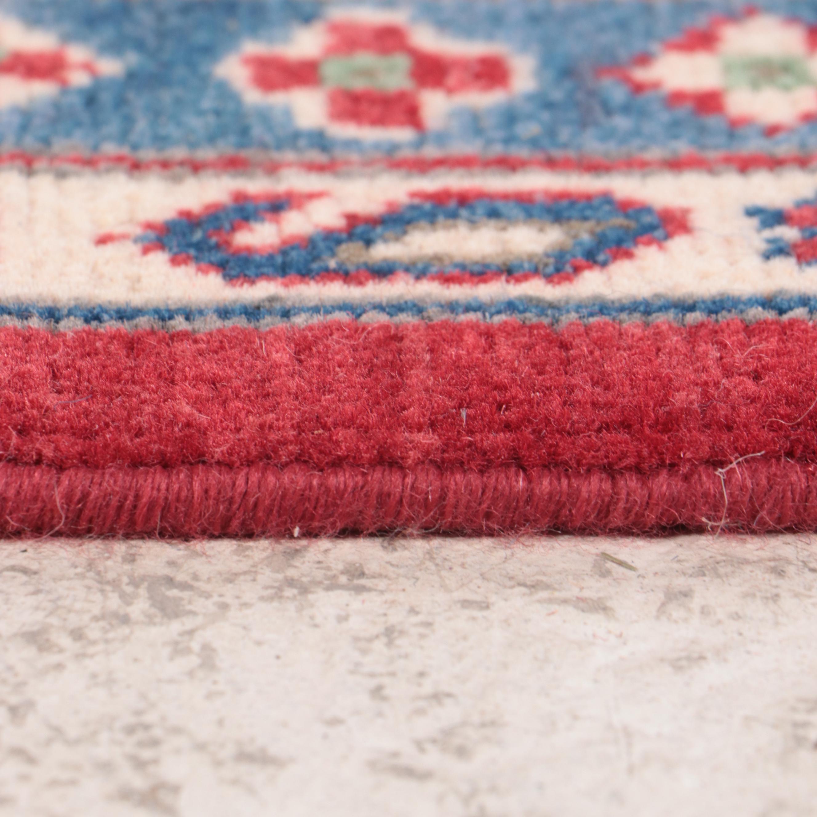 7'10 x 10' Hand-Knotted Afghan Kazak-Style Area Rug