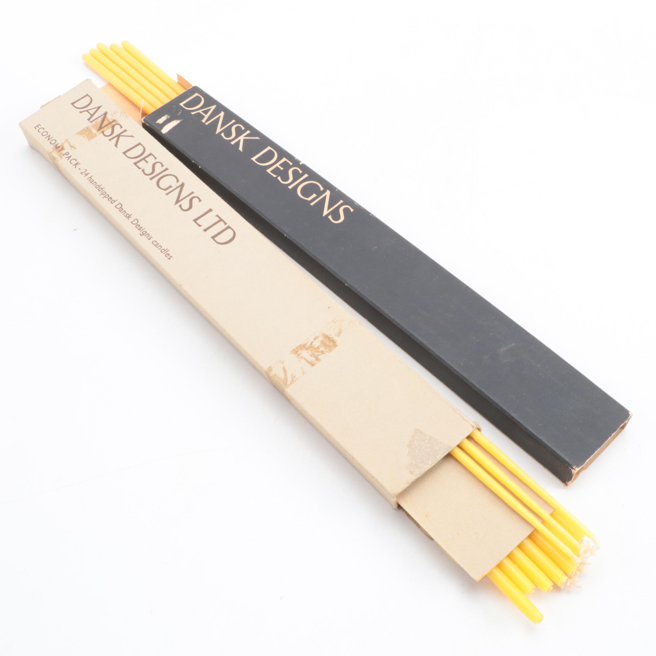 Dansk Danish Modern Twelve Light Candle Holders and Taper Candles