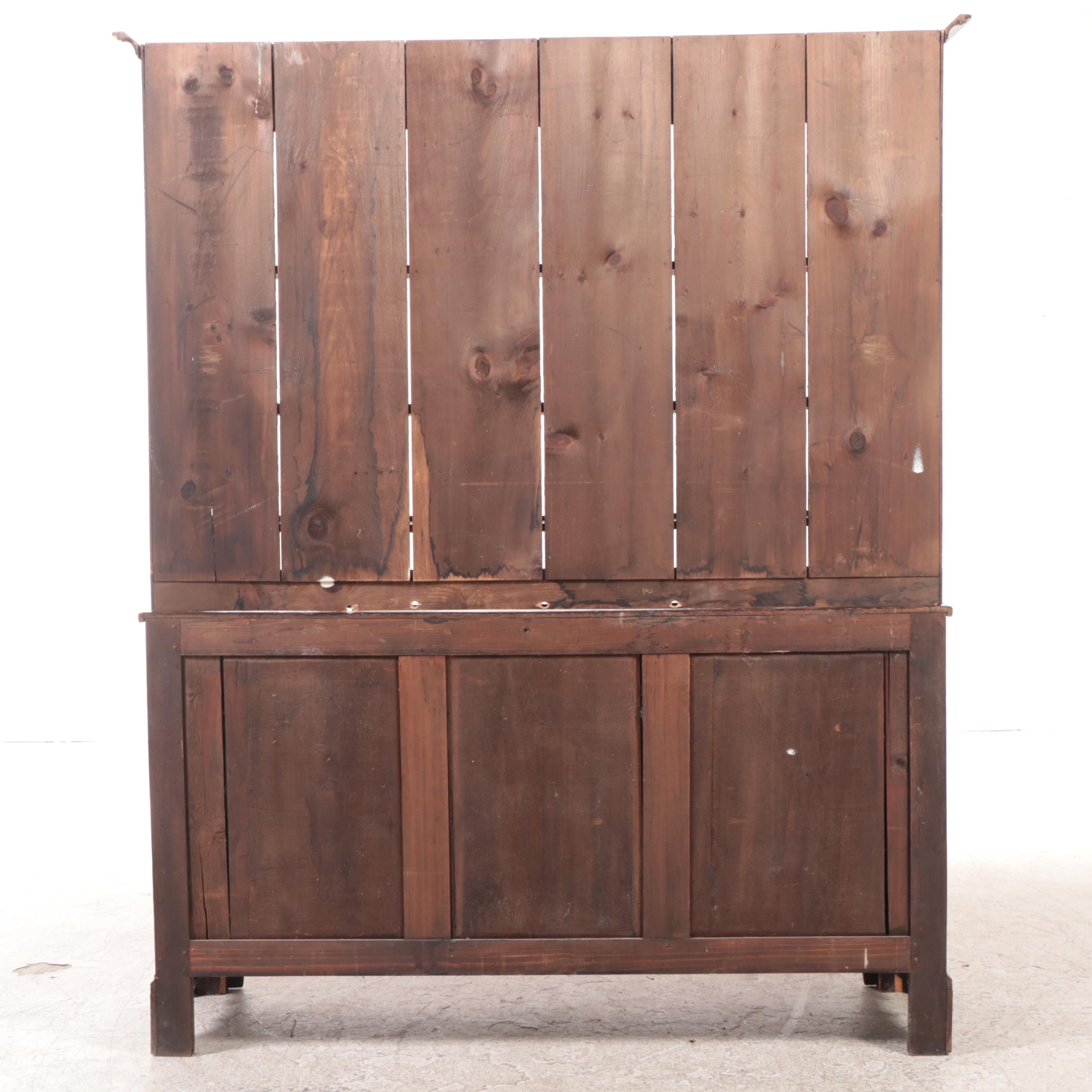 George III Oak Dresser with Plate Rack, Late 18th Century