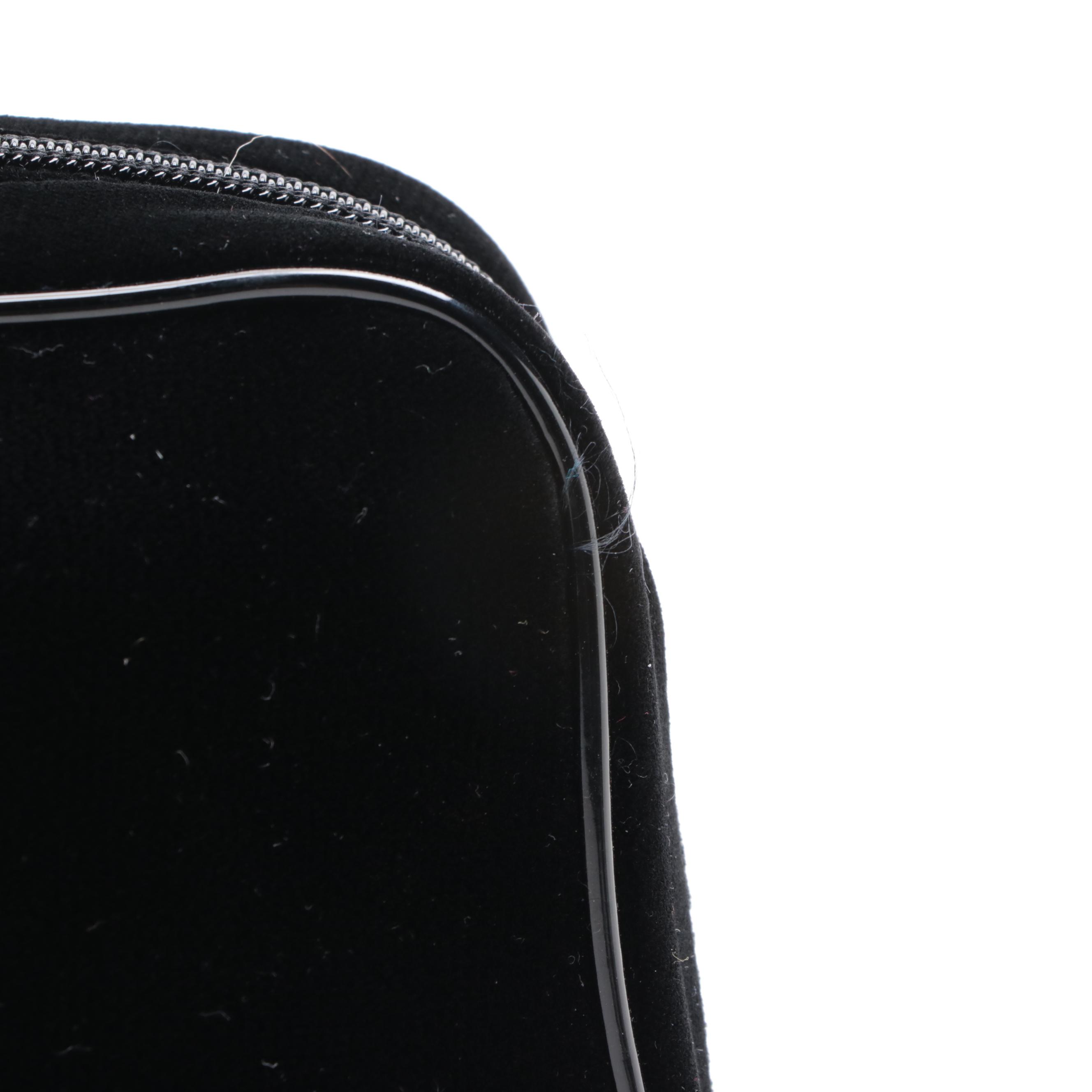 Chanel Parfums Promotional Toiletry Case in Black Velvet