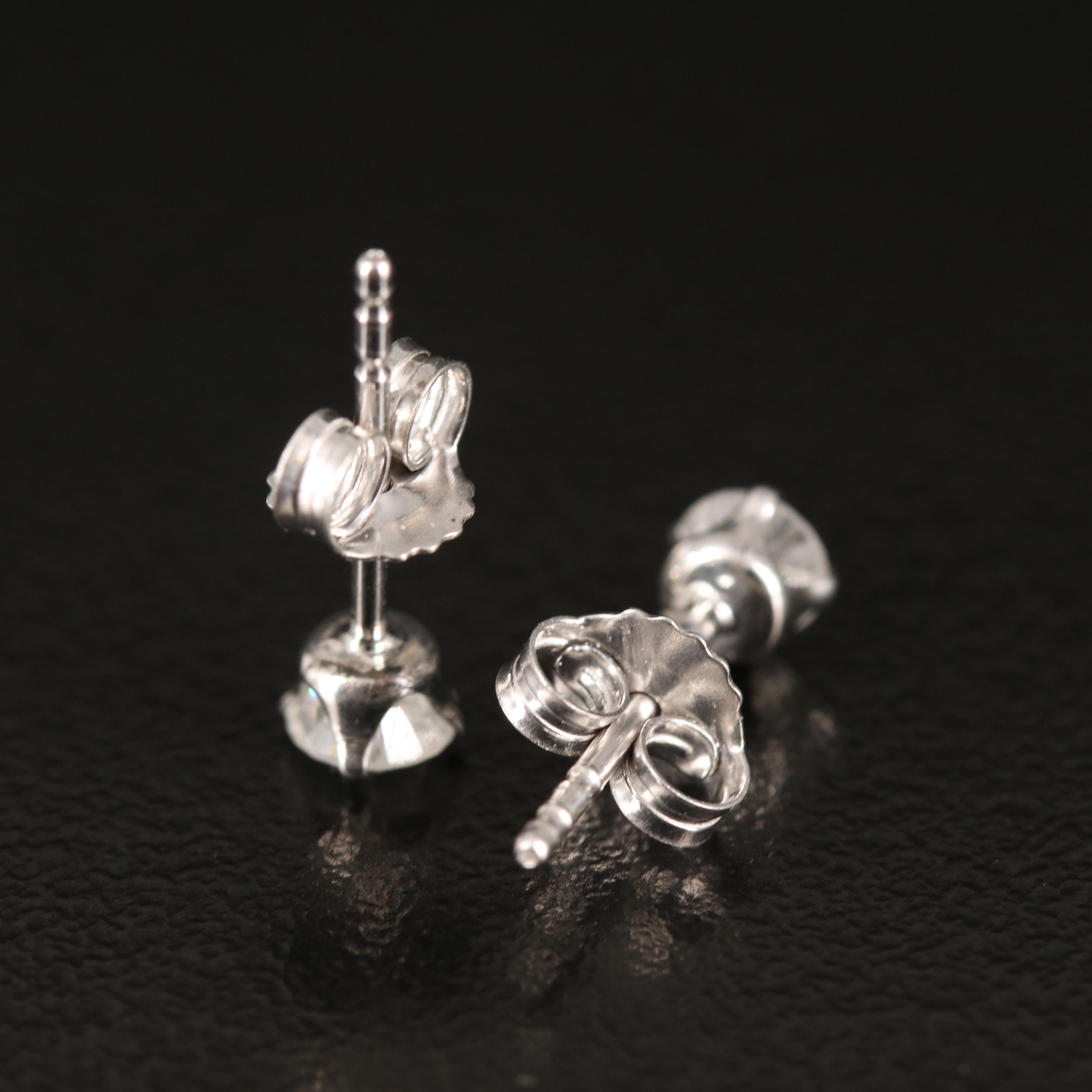 Diamond Stud Earrings in Sterling