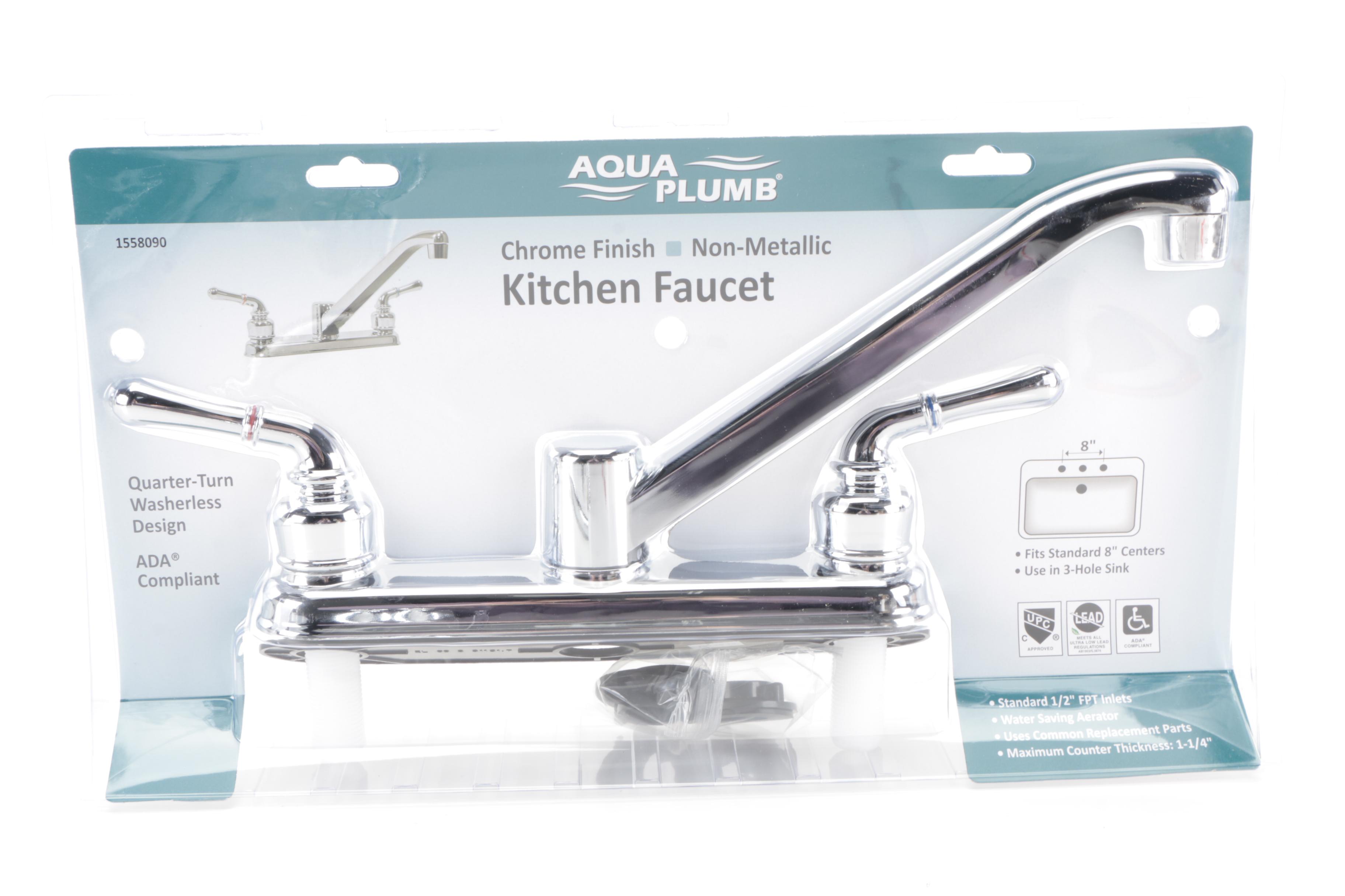 Kitchen Faucets with Spray, Towel Bar, Showerhead and Toilet Paper Holder