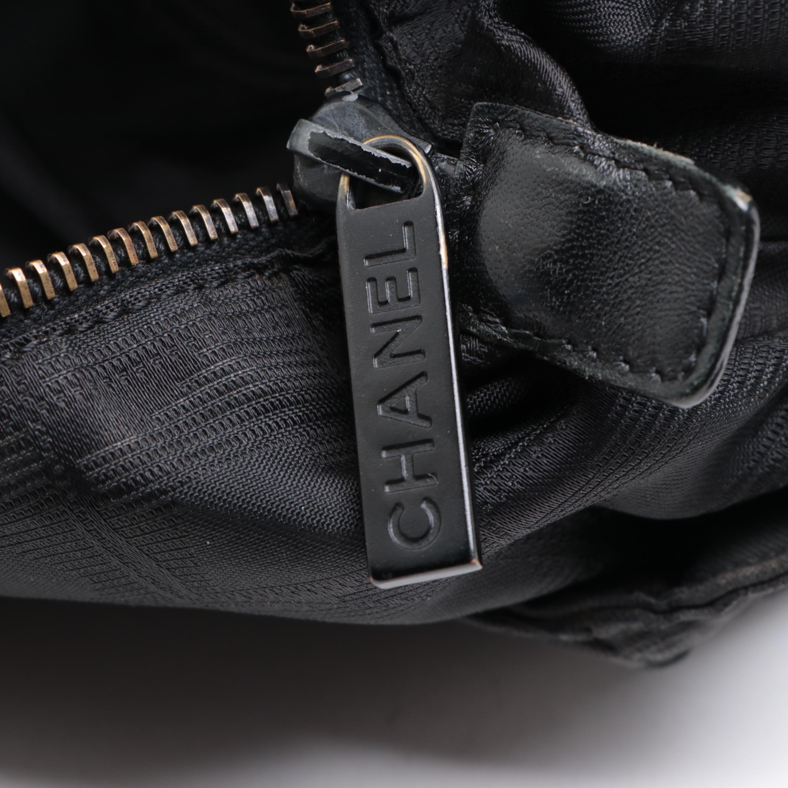 Chanel Travel Line Nylon and Leather Tote Bag