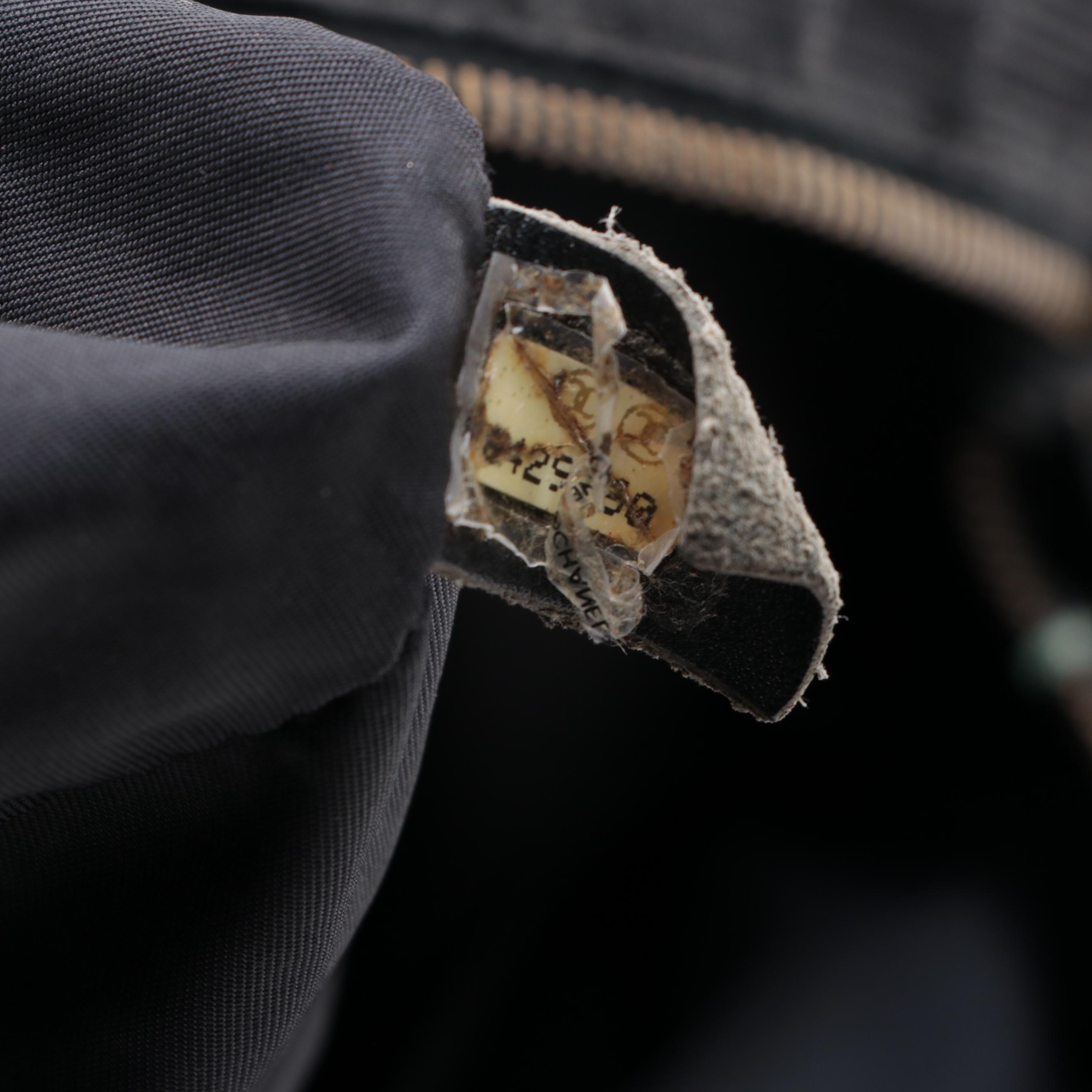 Chanel Travel Line Nylon and Leather Tote Bag