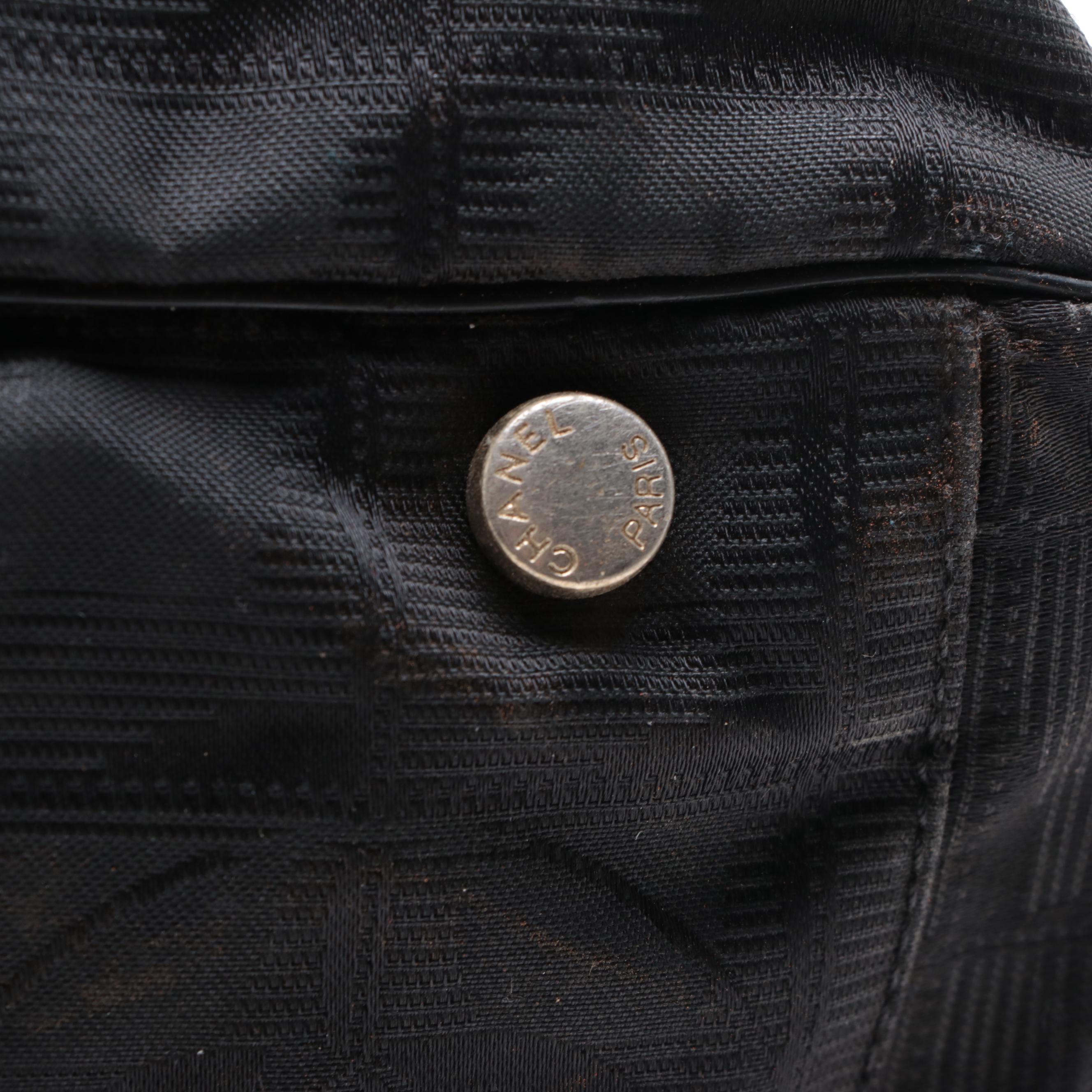 Chanel Travel Line Nylon and Leather Tote Bag