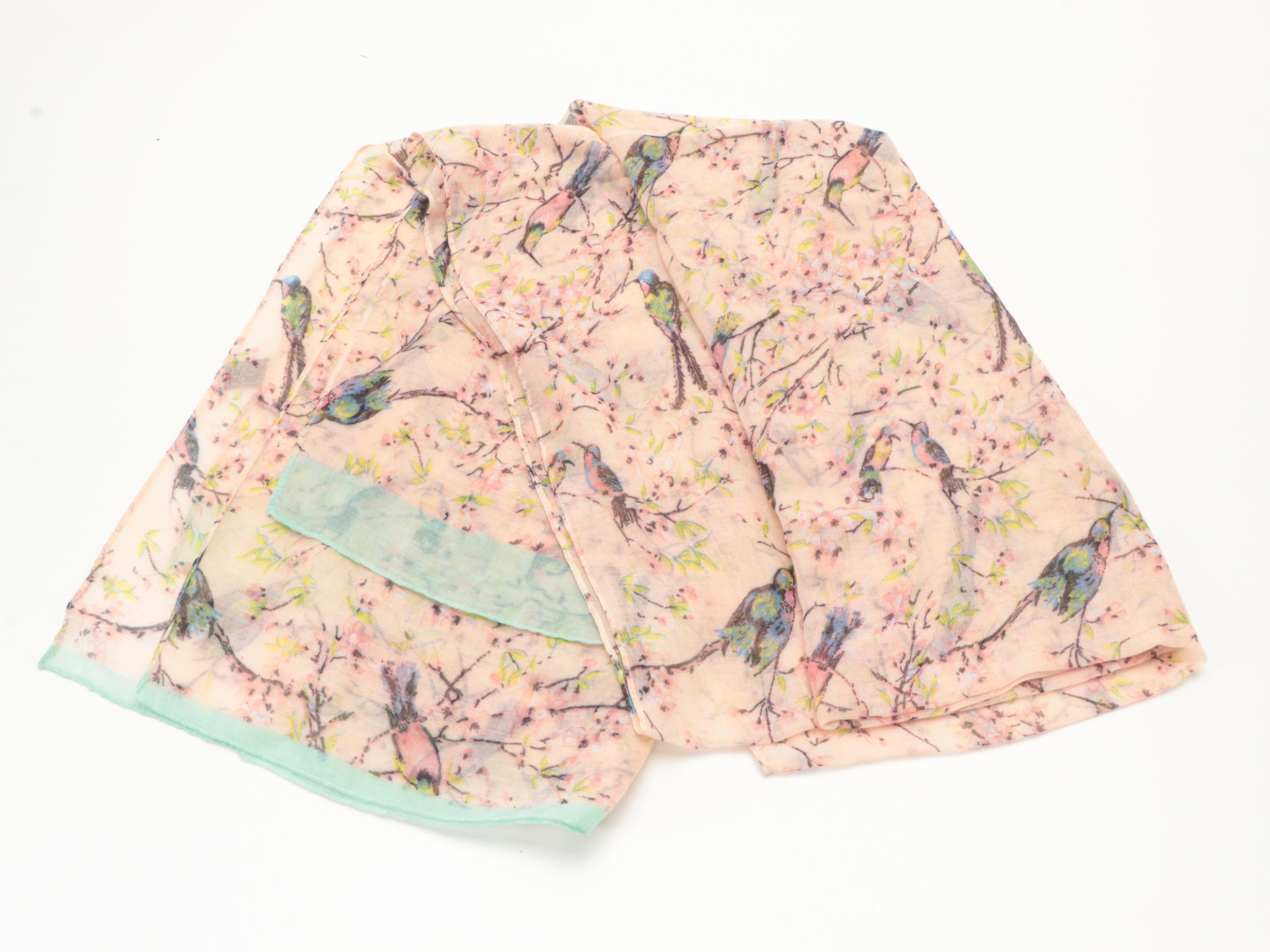 Silk and Other Fringe Sheer Scarves