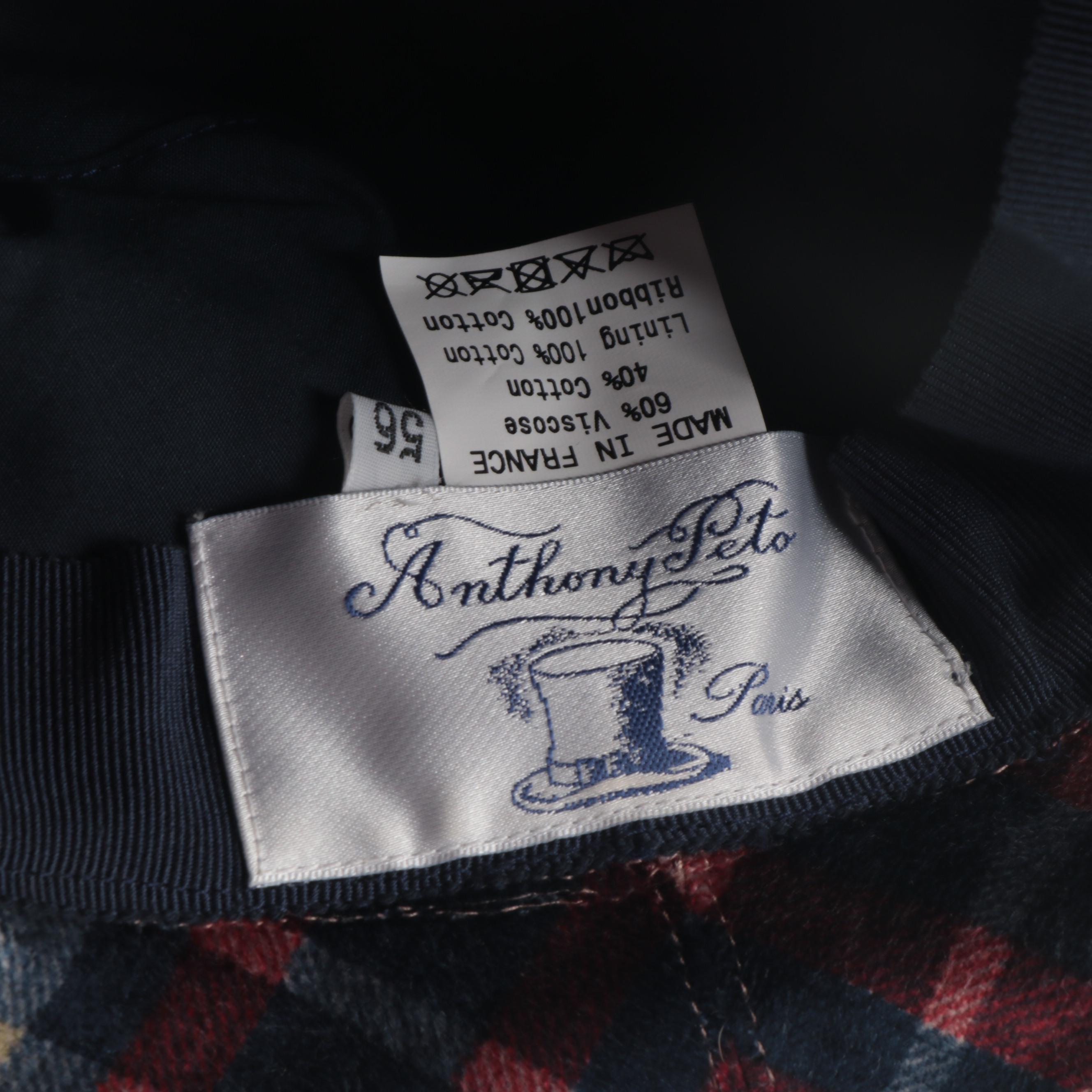 Anthony Peto Plaid Bucket Hat with Echo and Other Knit Beanies