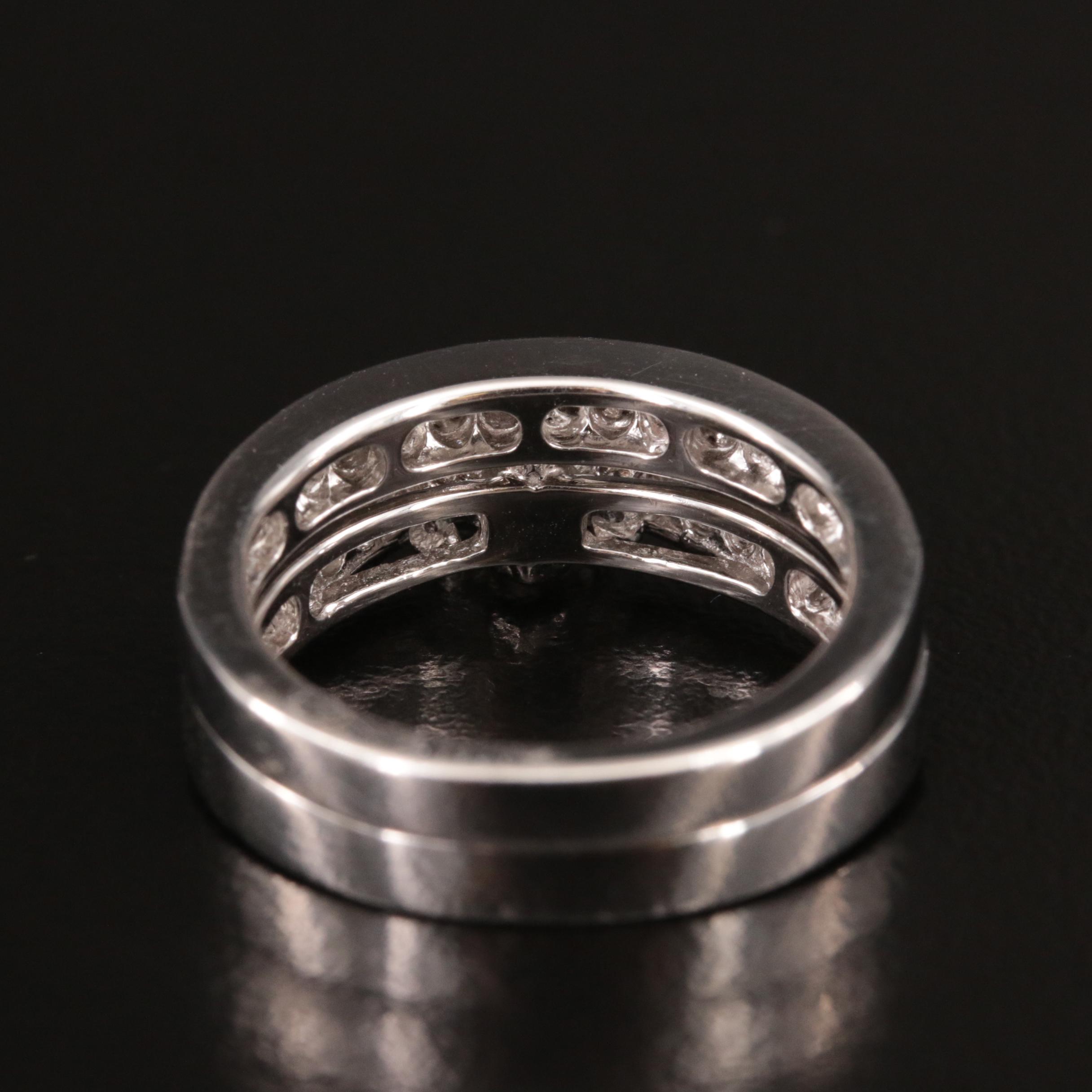 Sterling Diamond Ring Set