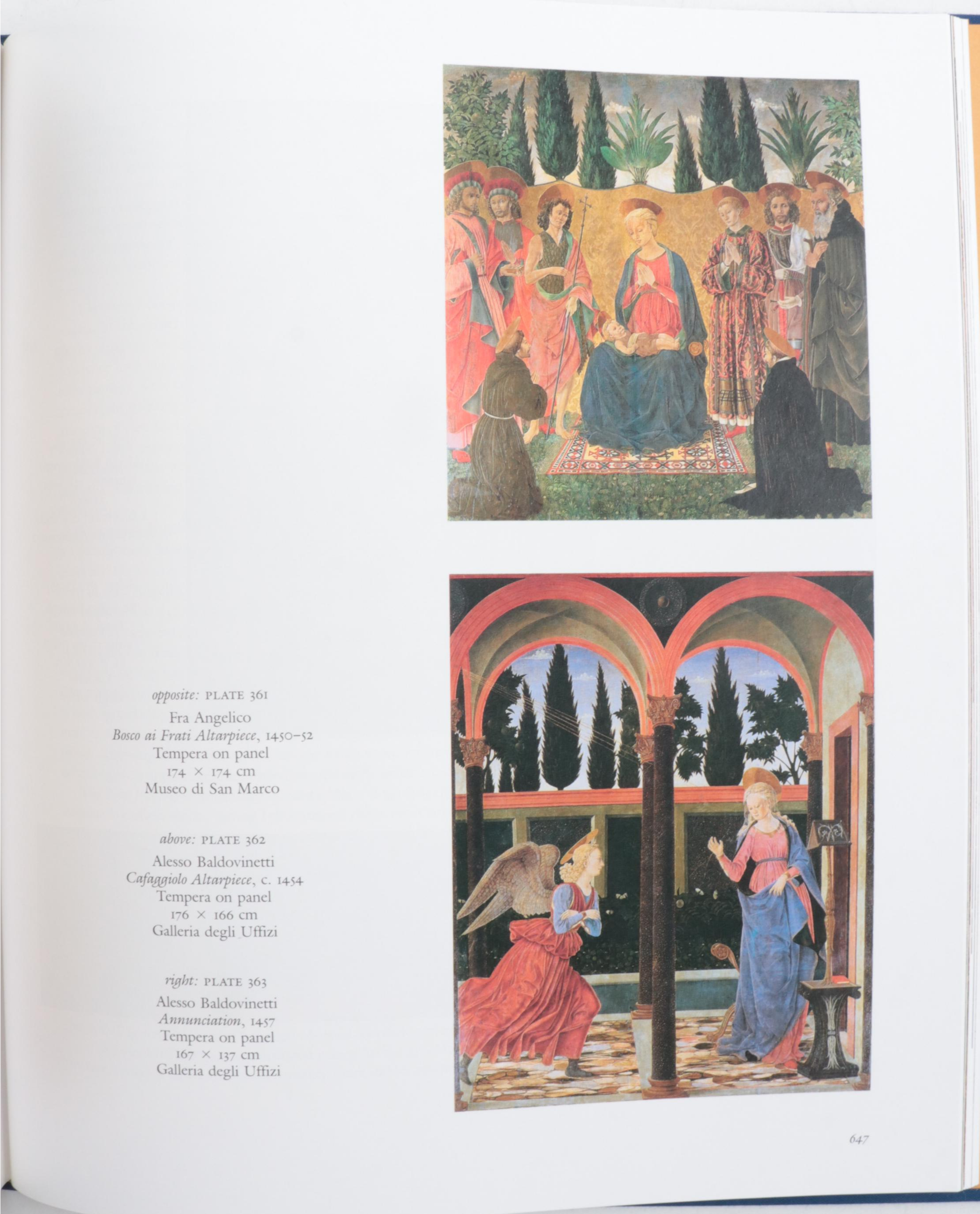 First Edition Thus "The Art of Florence" Two Volume Set by Glenn Andres