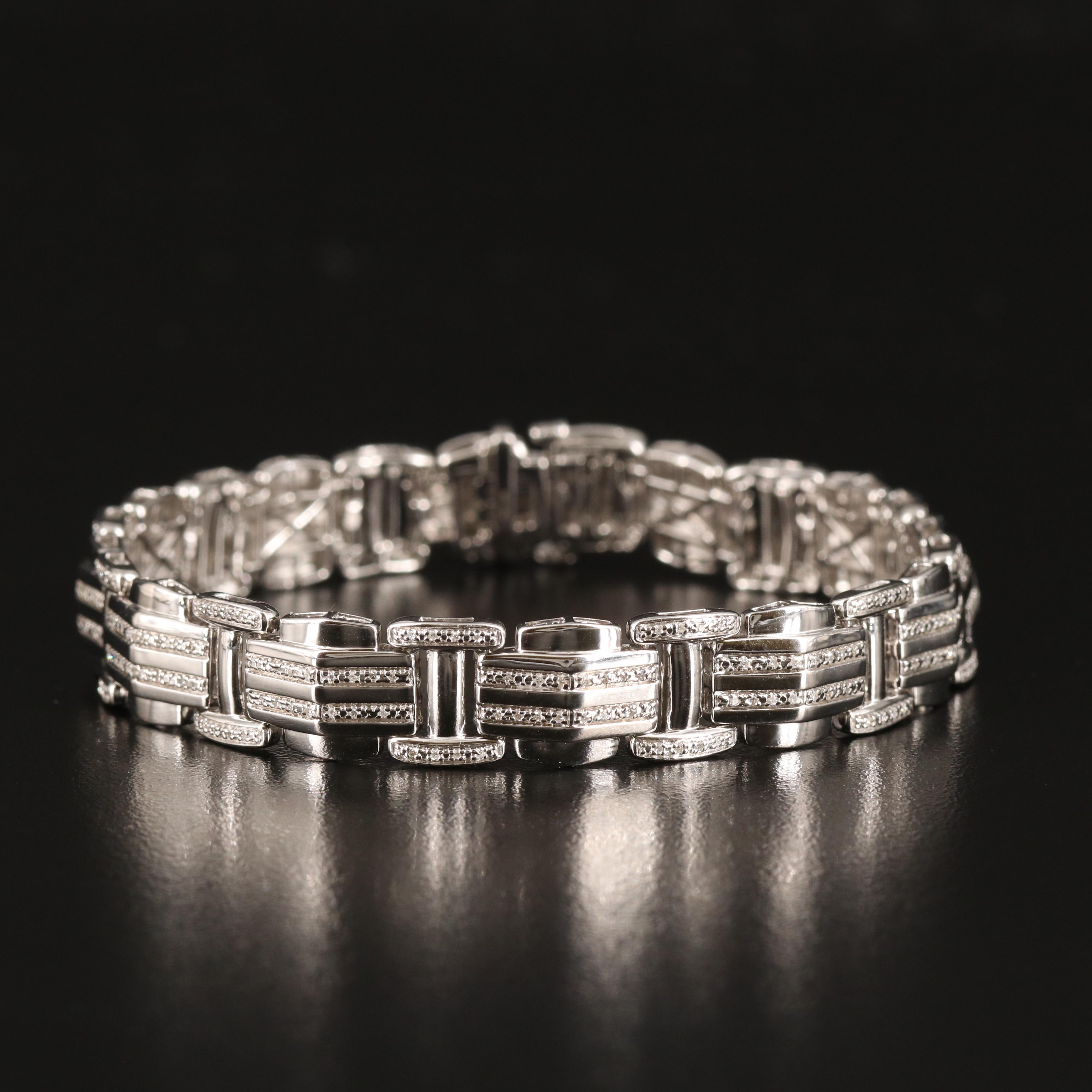 Diamond Bracelet in Sterling