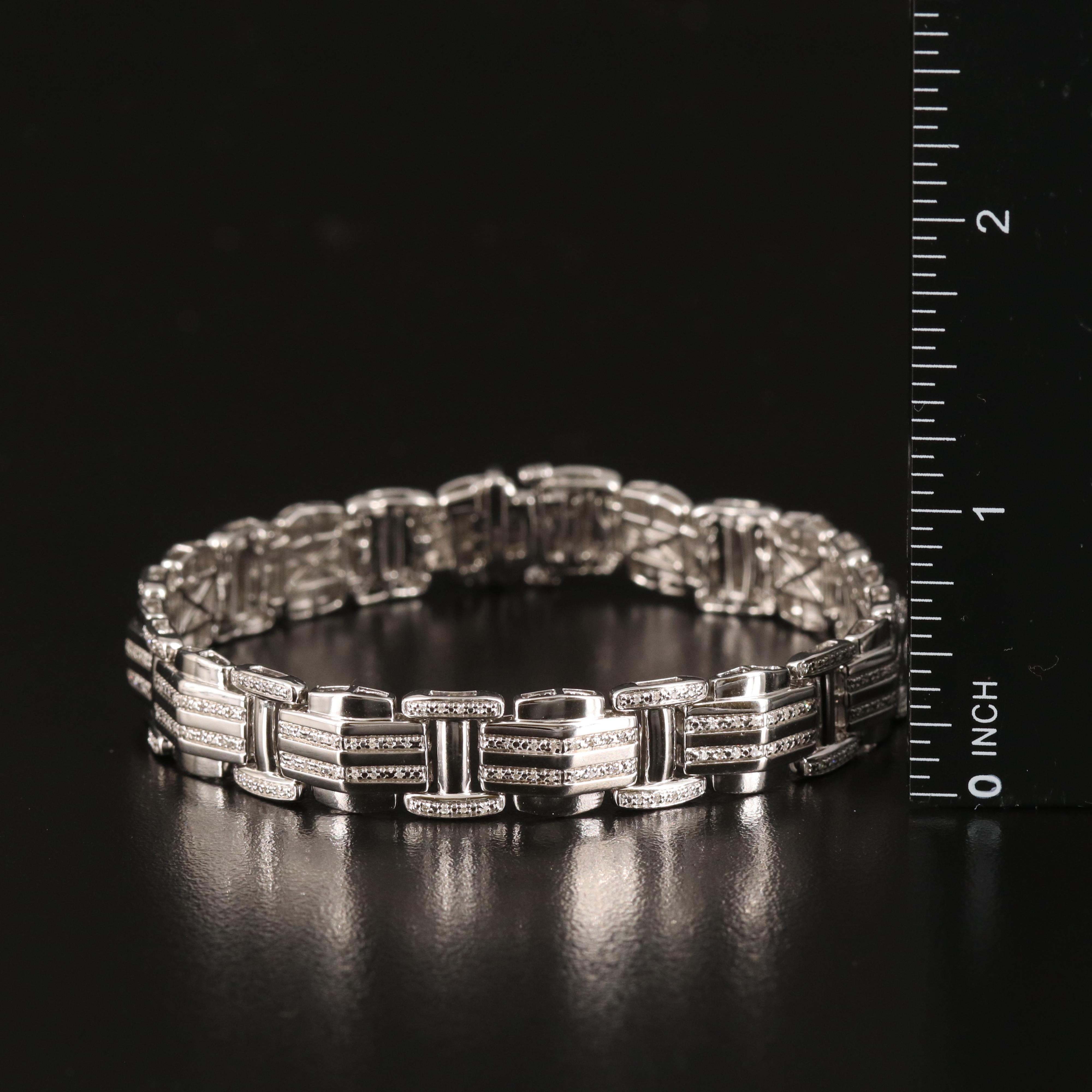 Diamond Bracelet in Sterling