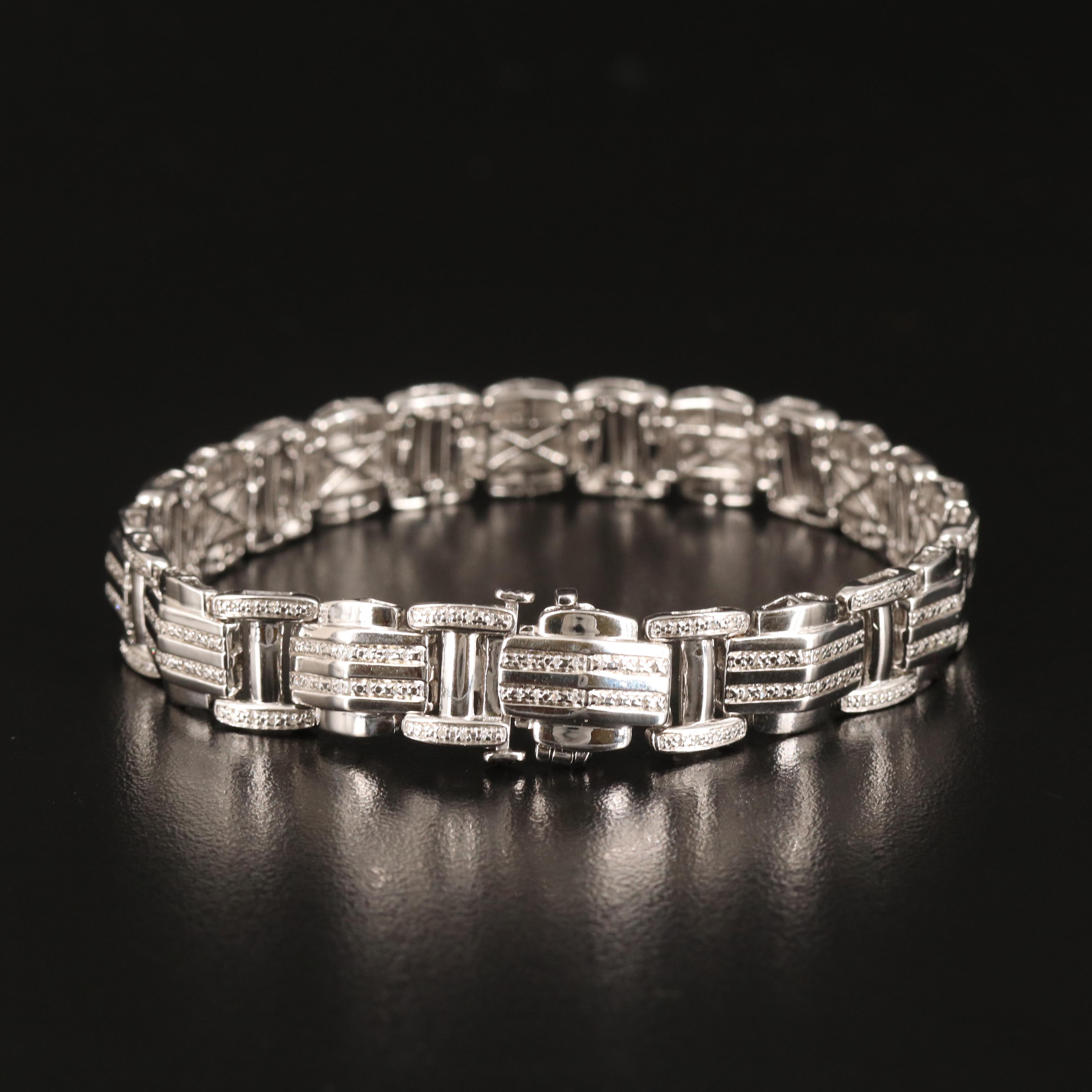 Diamond Bracelet in Sterling
