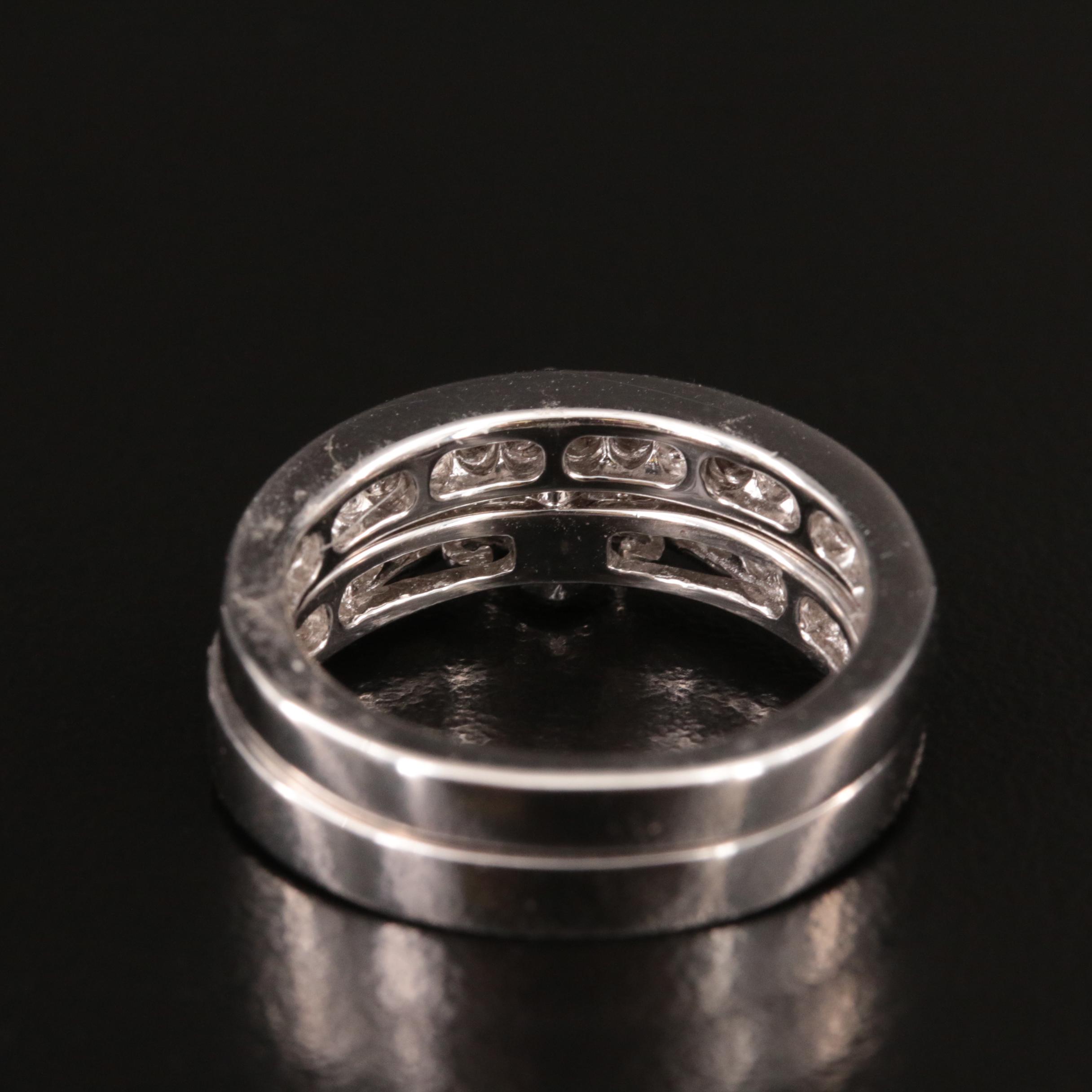 Sterling Diamond Ring Set