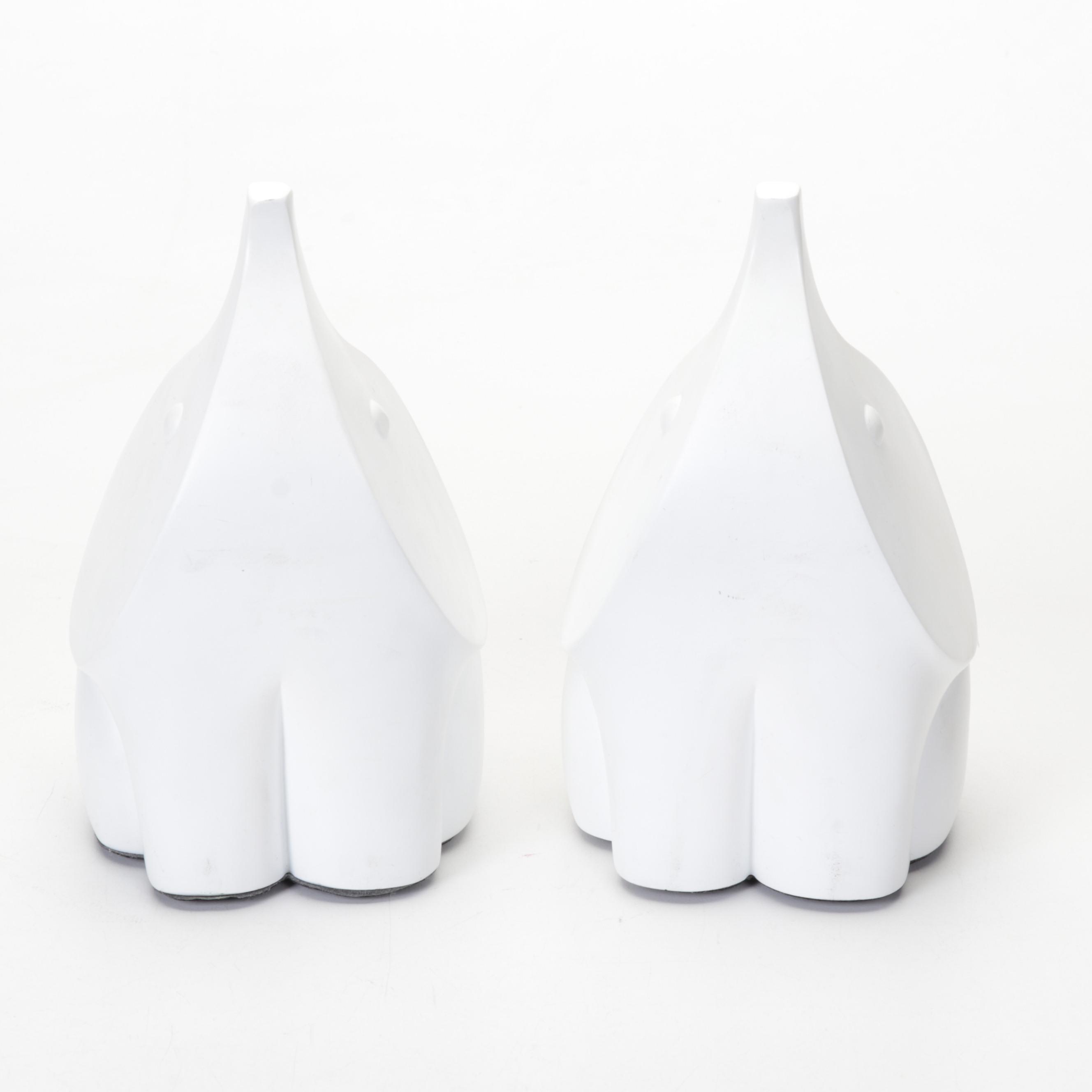 Pair of Jonathan Adler Elephant Bookends, Brass Fish Sculpture, and More Decor