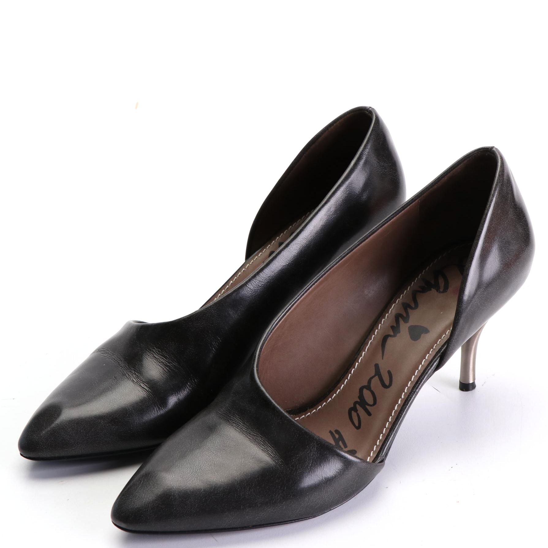 Lanvin D'Orsay Booties in Calfskin Leather with Box