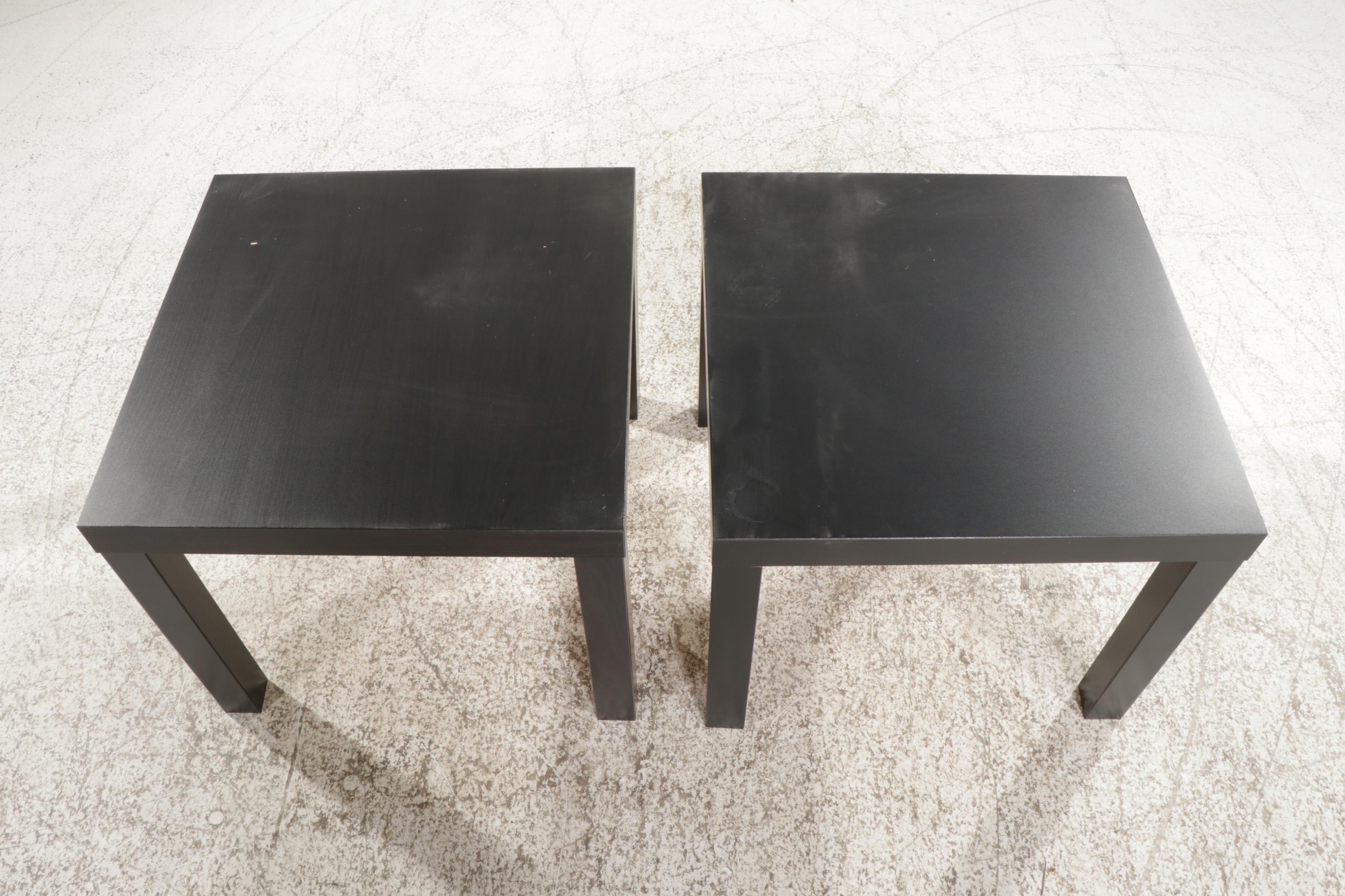 Pair of IKEA "Lack" Contemporary Side Tables