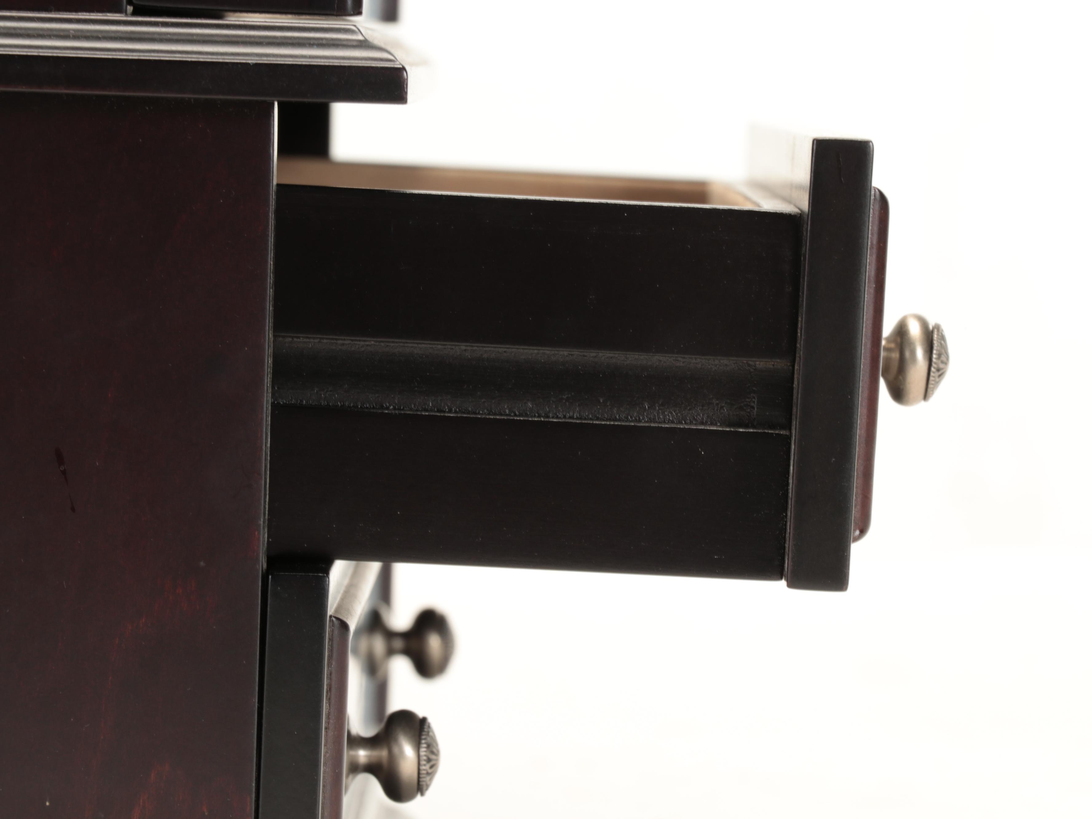 Louis Philippe Style Paneled Jewelry Armoire