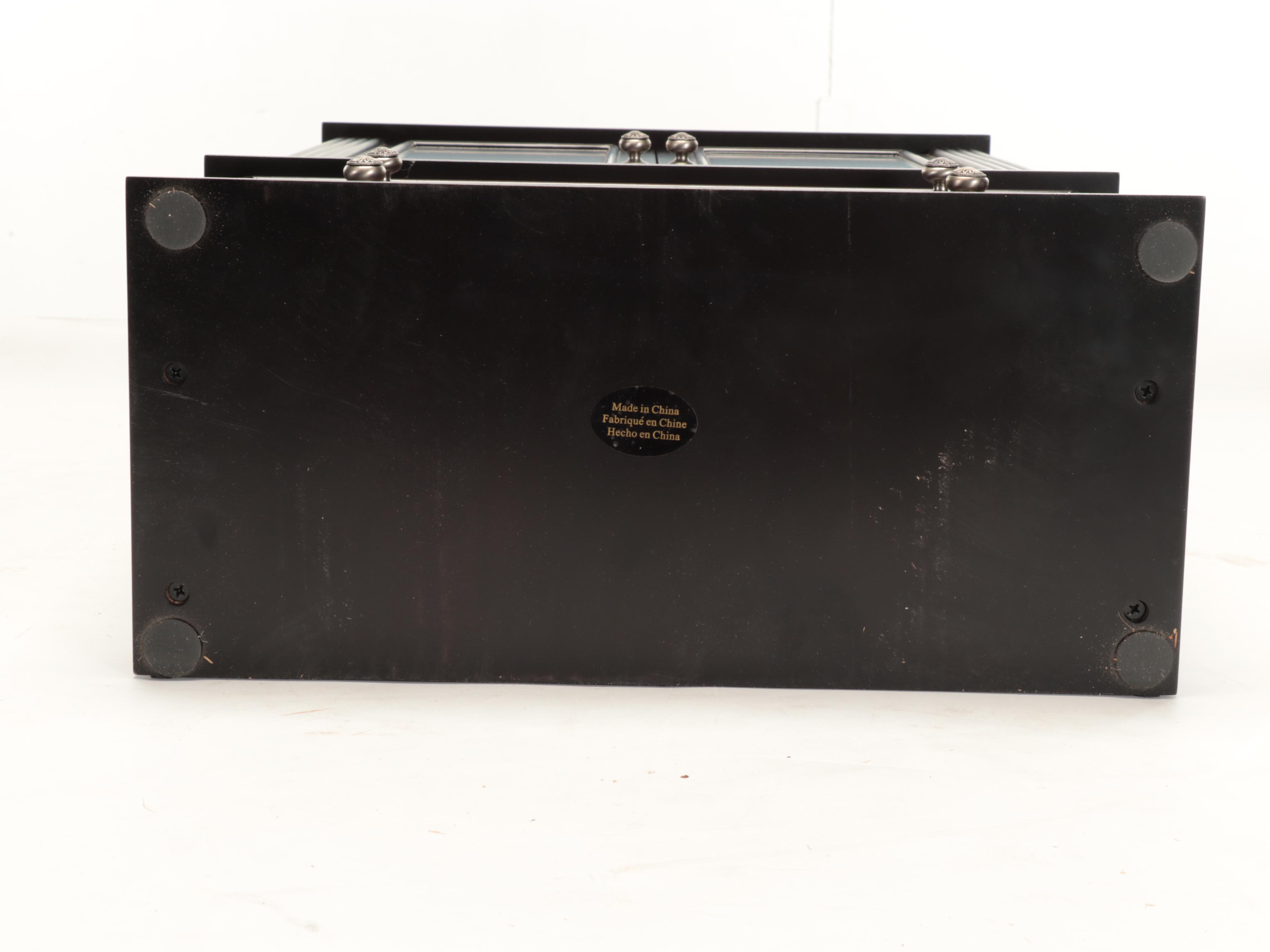 Louis Philippe Style Paneled Jewelry Armoire