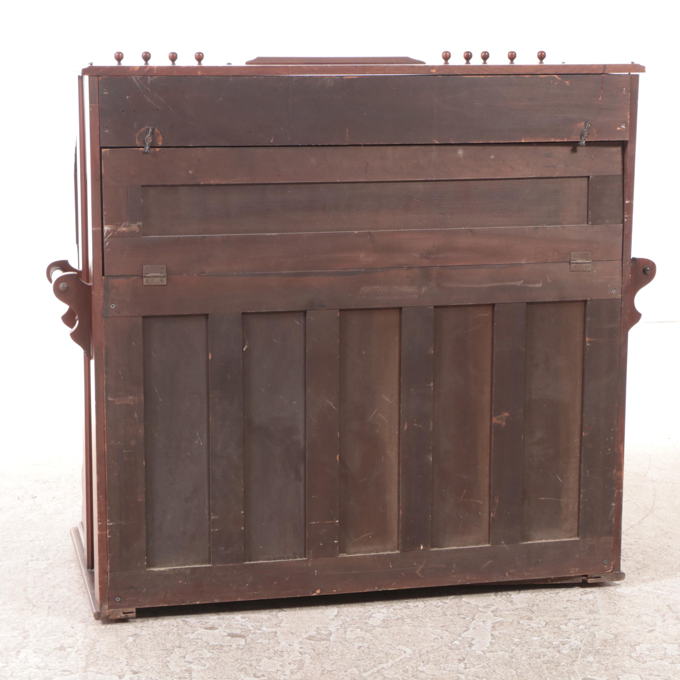 Wilcox & White Walnut Pedal Organ with Electric Vacuum Pump, Late 19th Century