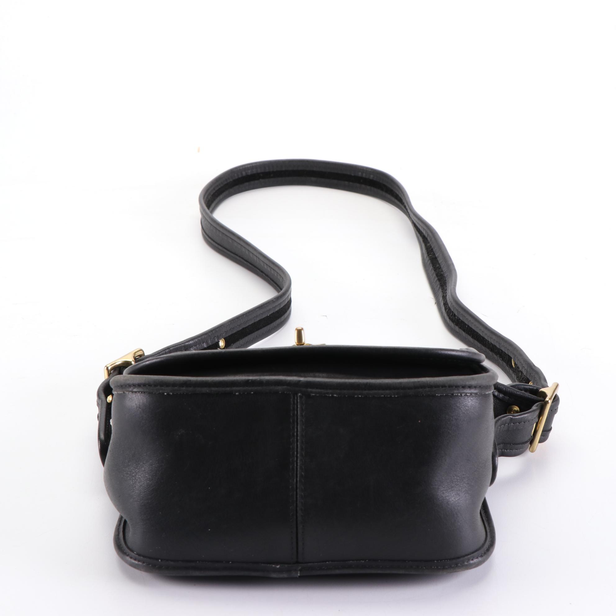 Coach Legacy Trail Crossbody Bag in Black Leather