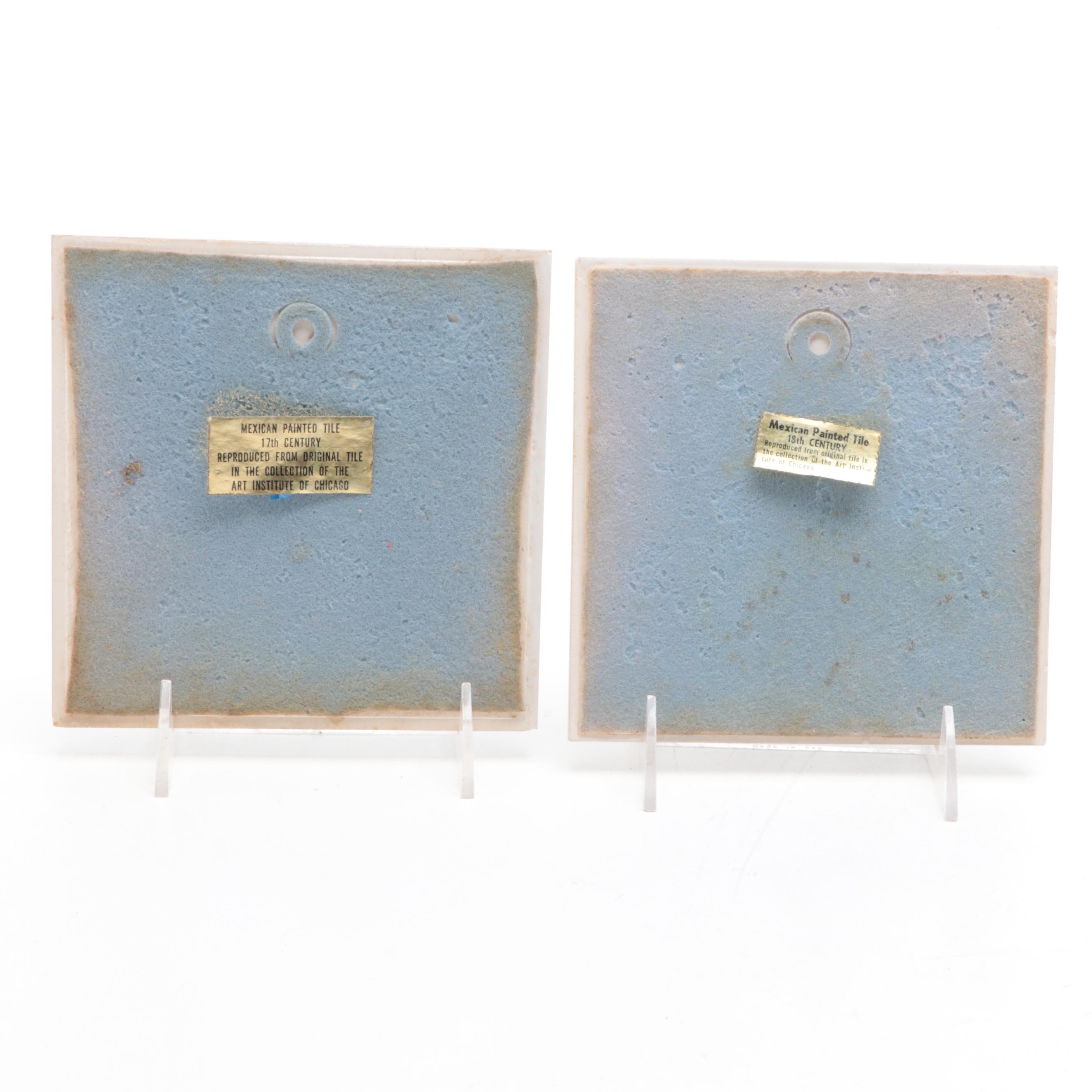 Fez Pottery Ceramic Decorative Plate with Mexican Decorative Tiles