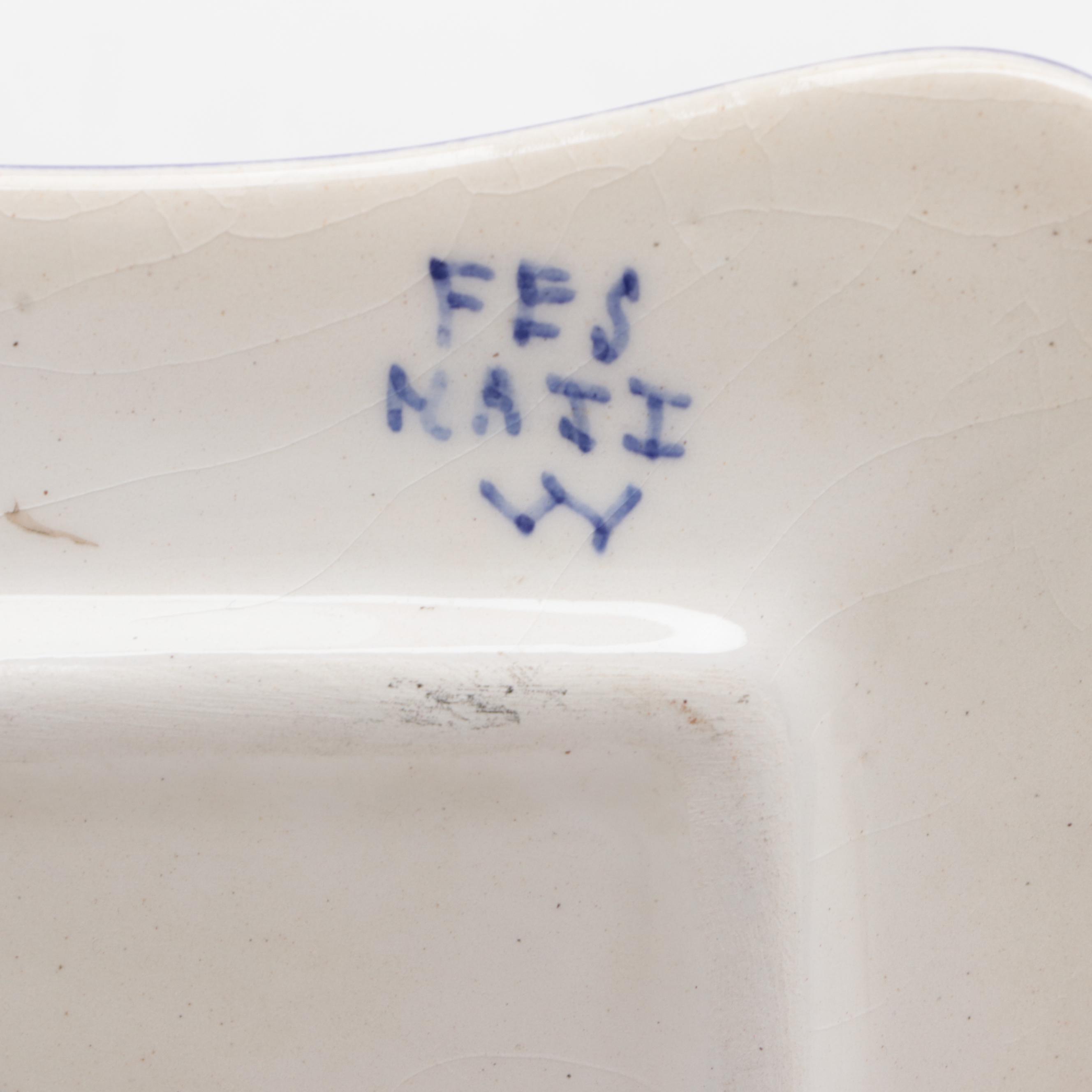 Fez Pottery Ceramic Decorative Plate with Mexican Decorative Tiles