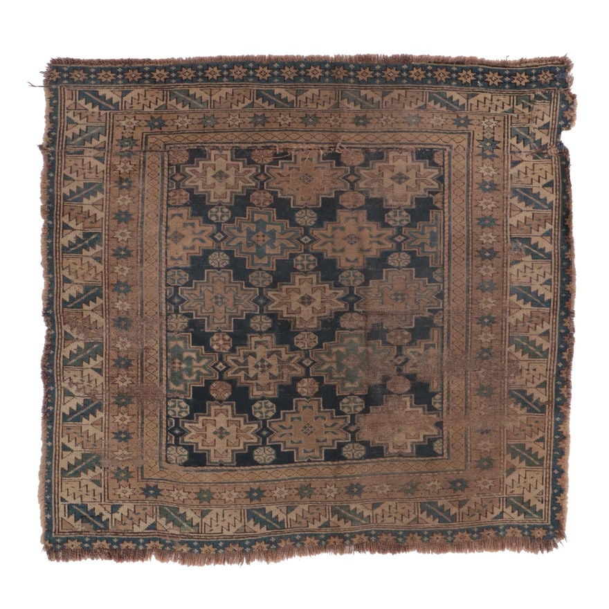 3'5 x 3'7 Hand-Knotted Caucasian Daghestan Accent Rug