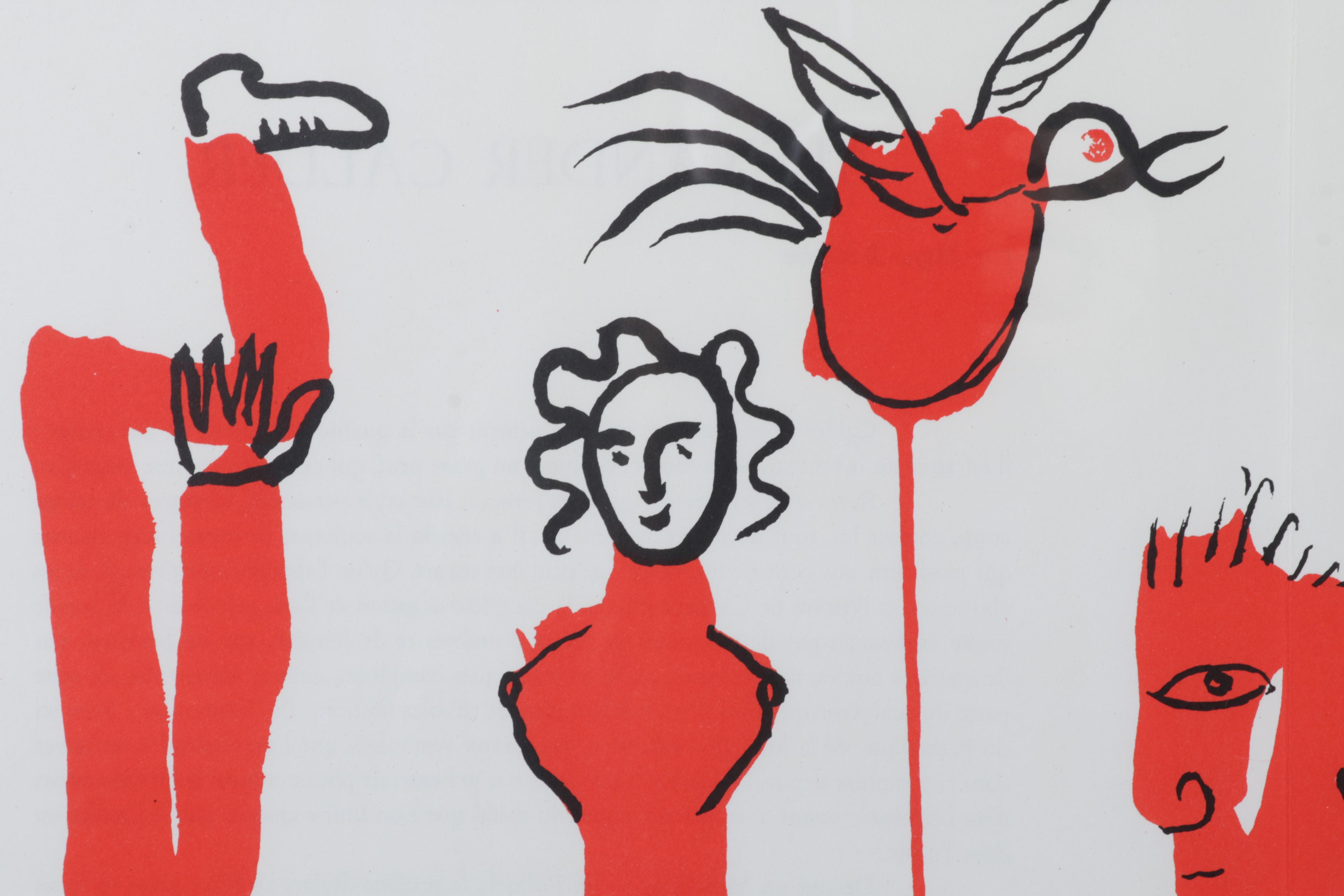 Alexander Calder Double-Page Color Lithograph for "Derrière le Miroir," 1966