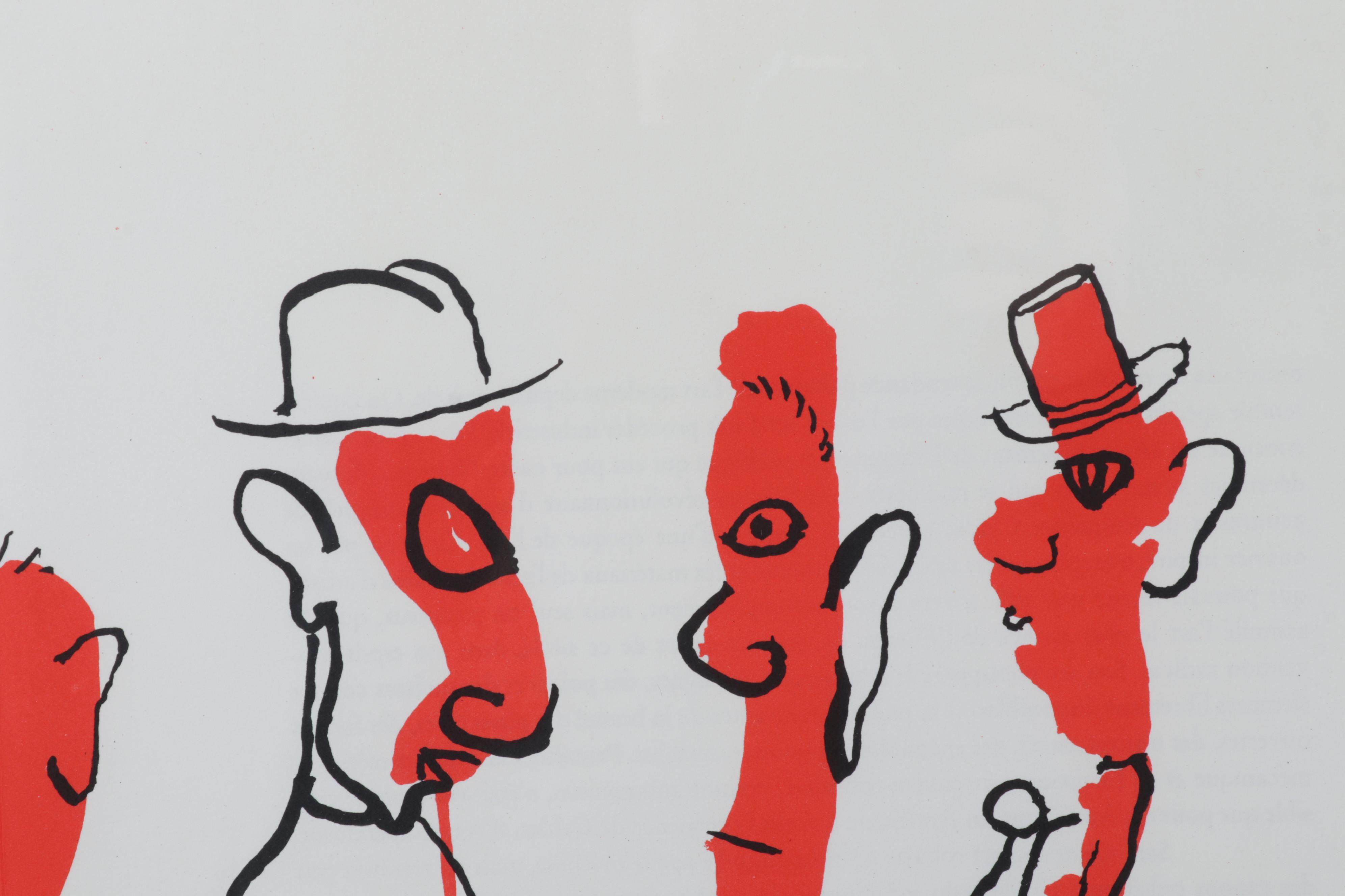 Alexander Calder Double-Page Color Lithograph for "Derrière le Miroir," 1966