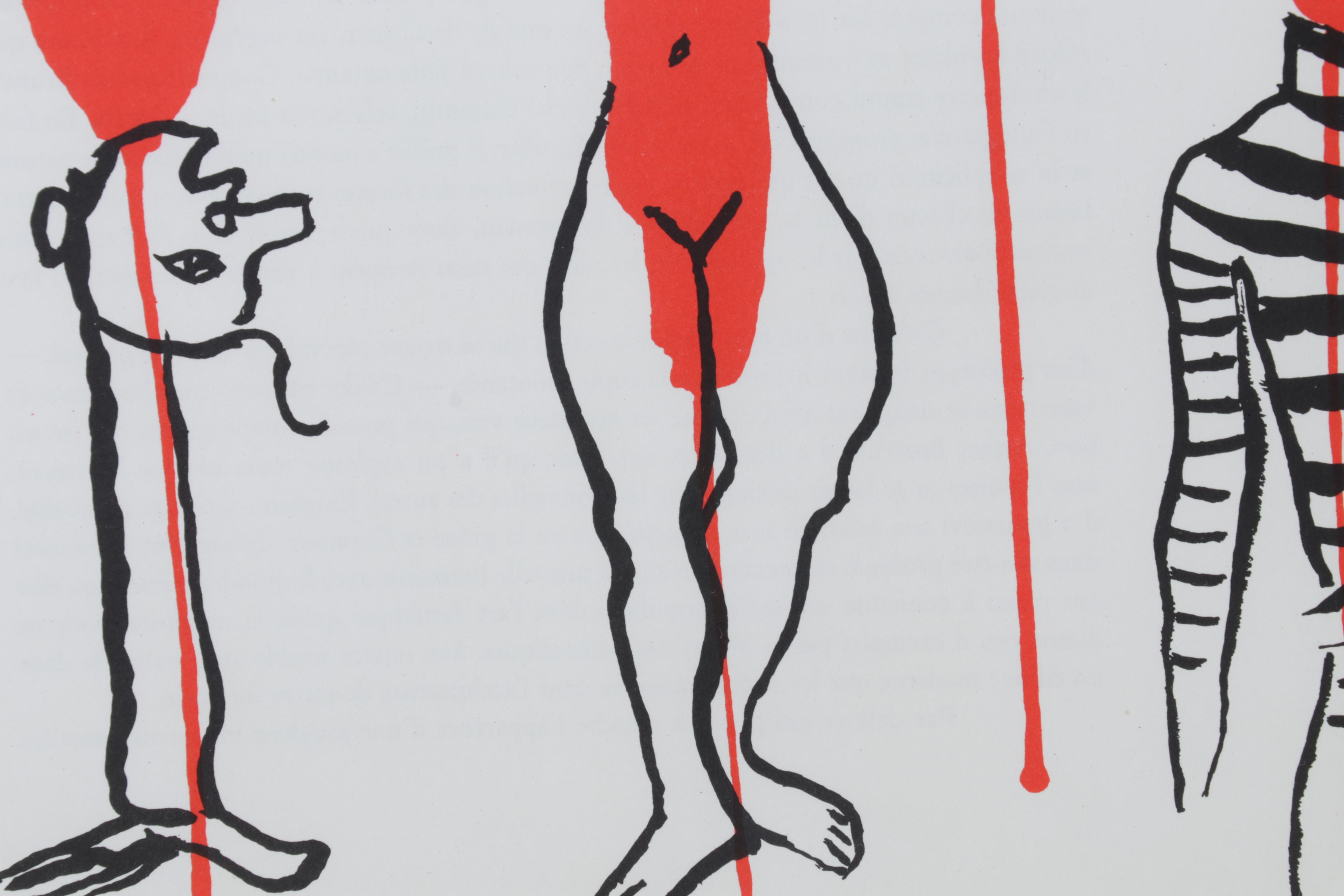 Alexander Calder Double-Page Color Lithograph for "Derrière le Miroir," 1966