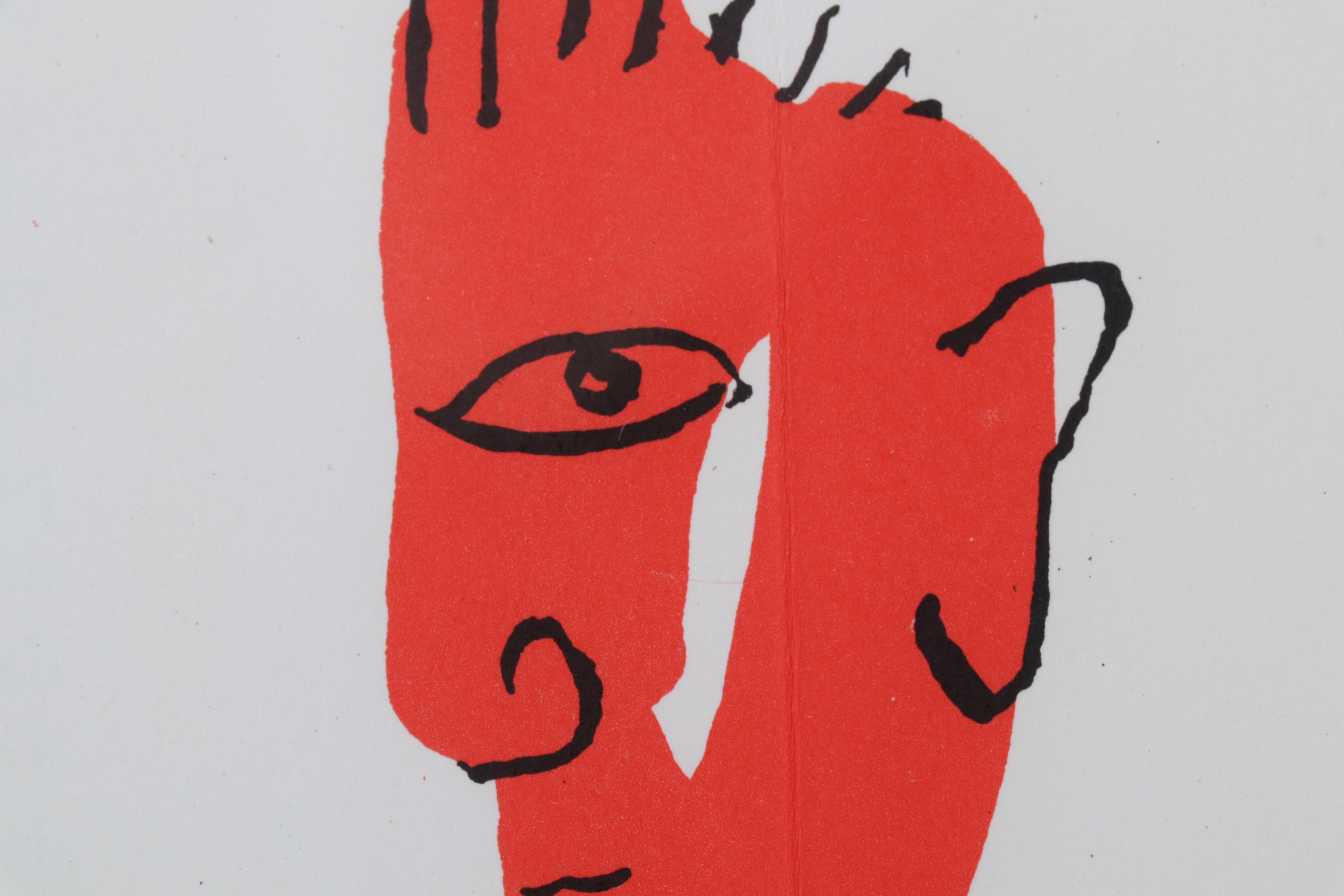 Alexander Calder Double-Page Color Lithograph for "Derrière le Miroir," 1966