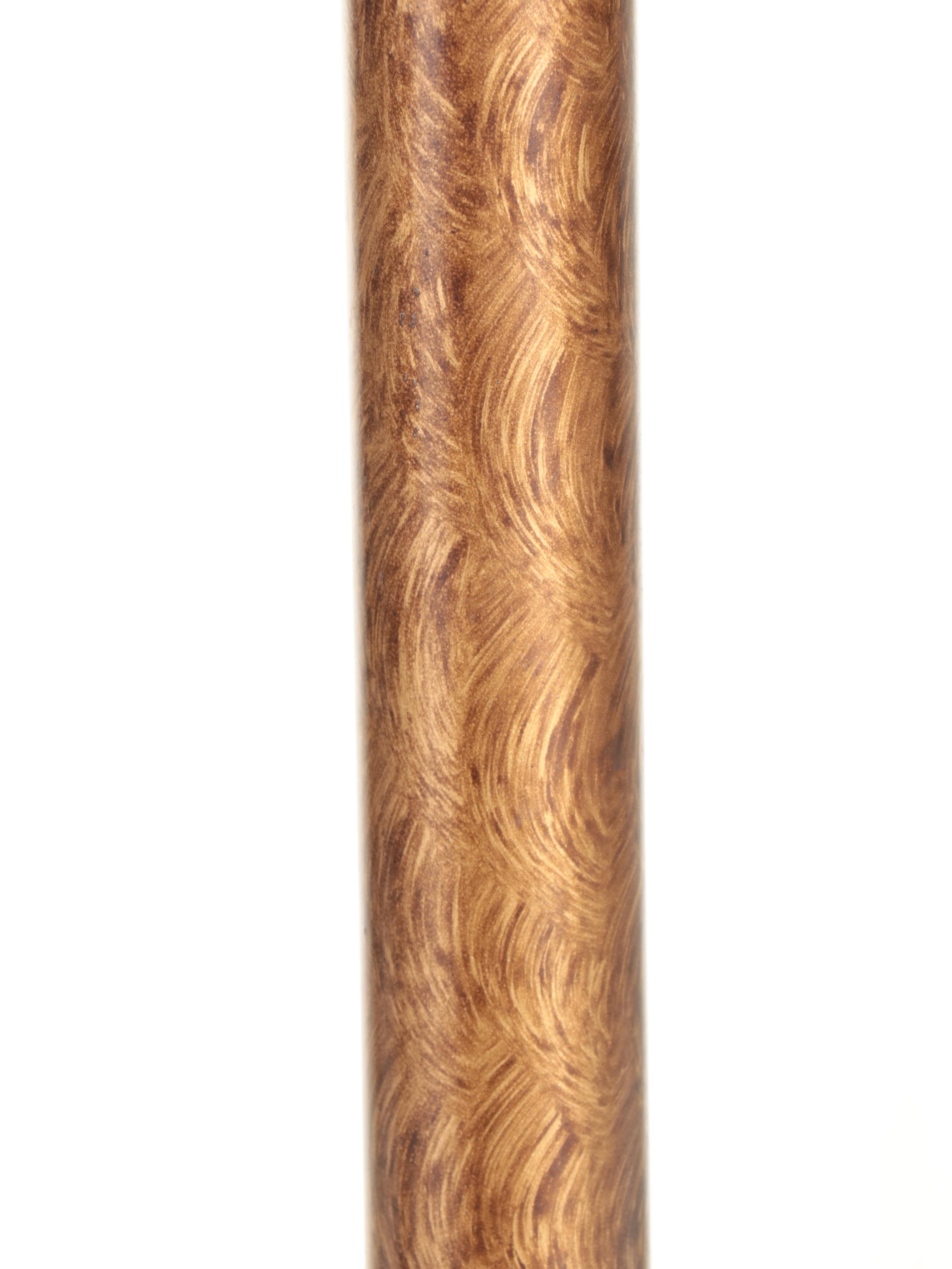 Pair of Composite, Glass and Metal Buffet Candlestick Lamps